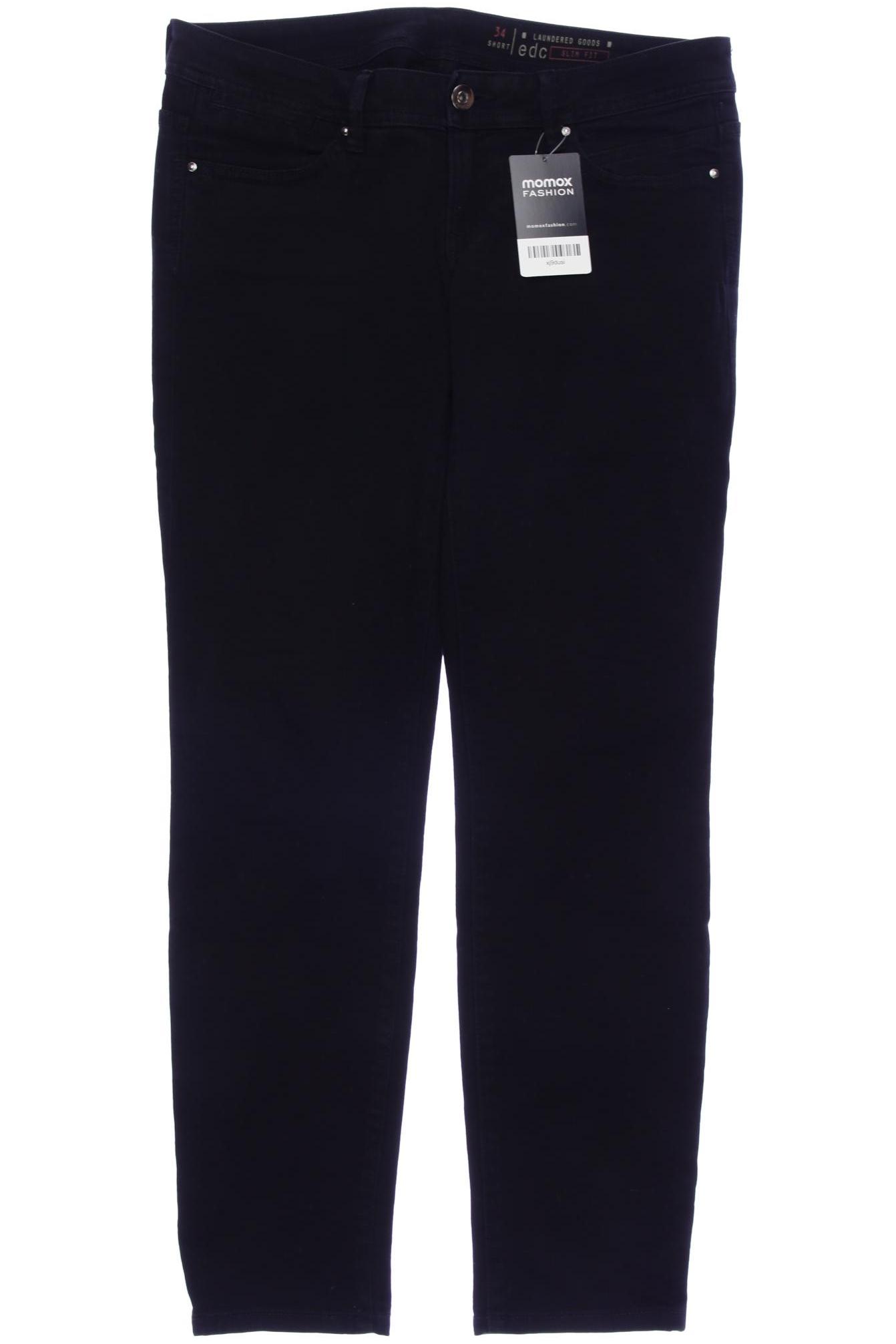 

edc by Esprit Damen Jeans, schwarz, Gr. 34