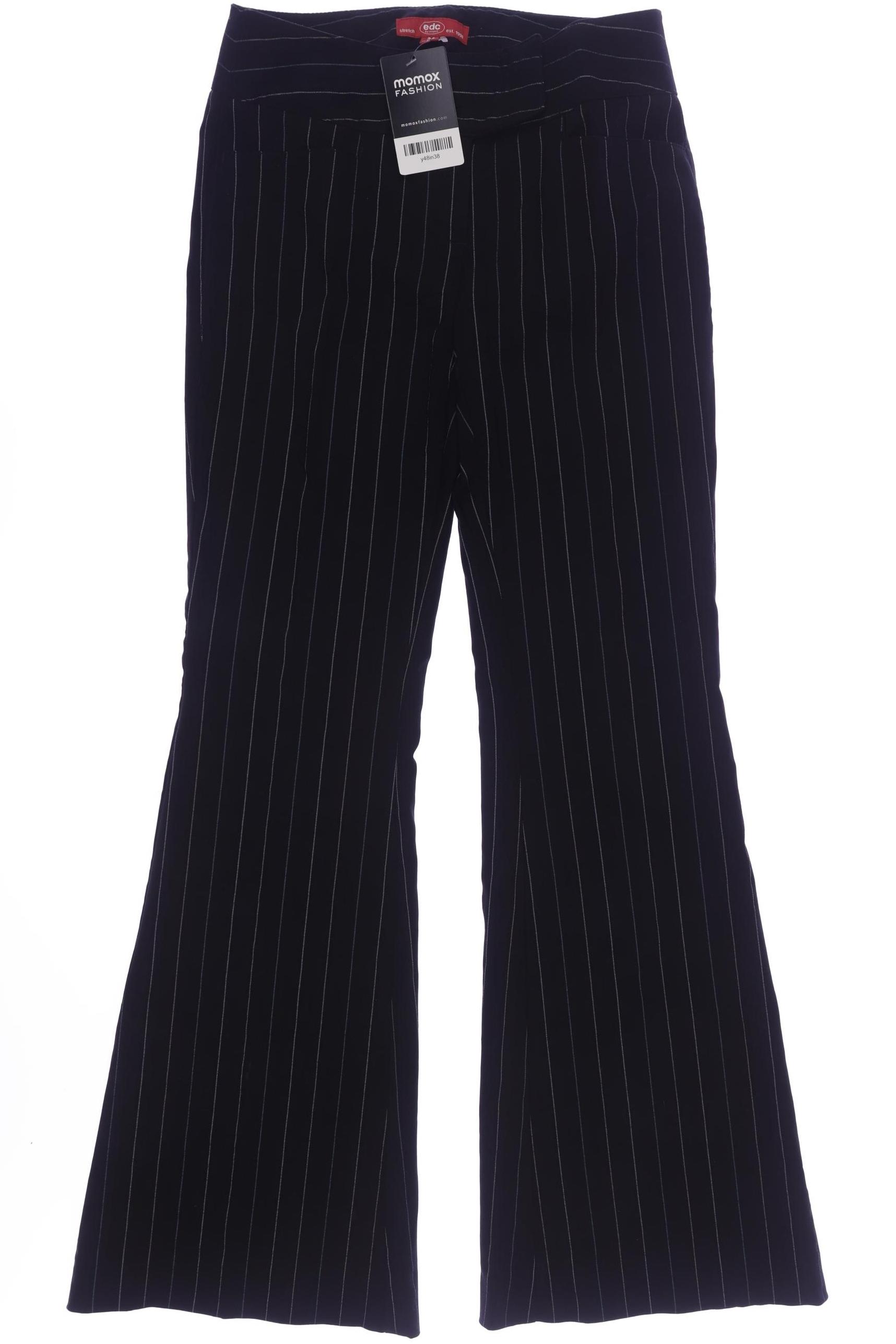 

edc by Esprit Damen Stoffhose, schwarz, Gr. 34