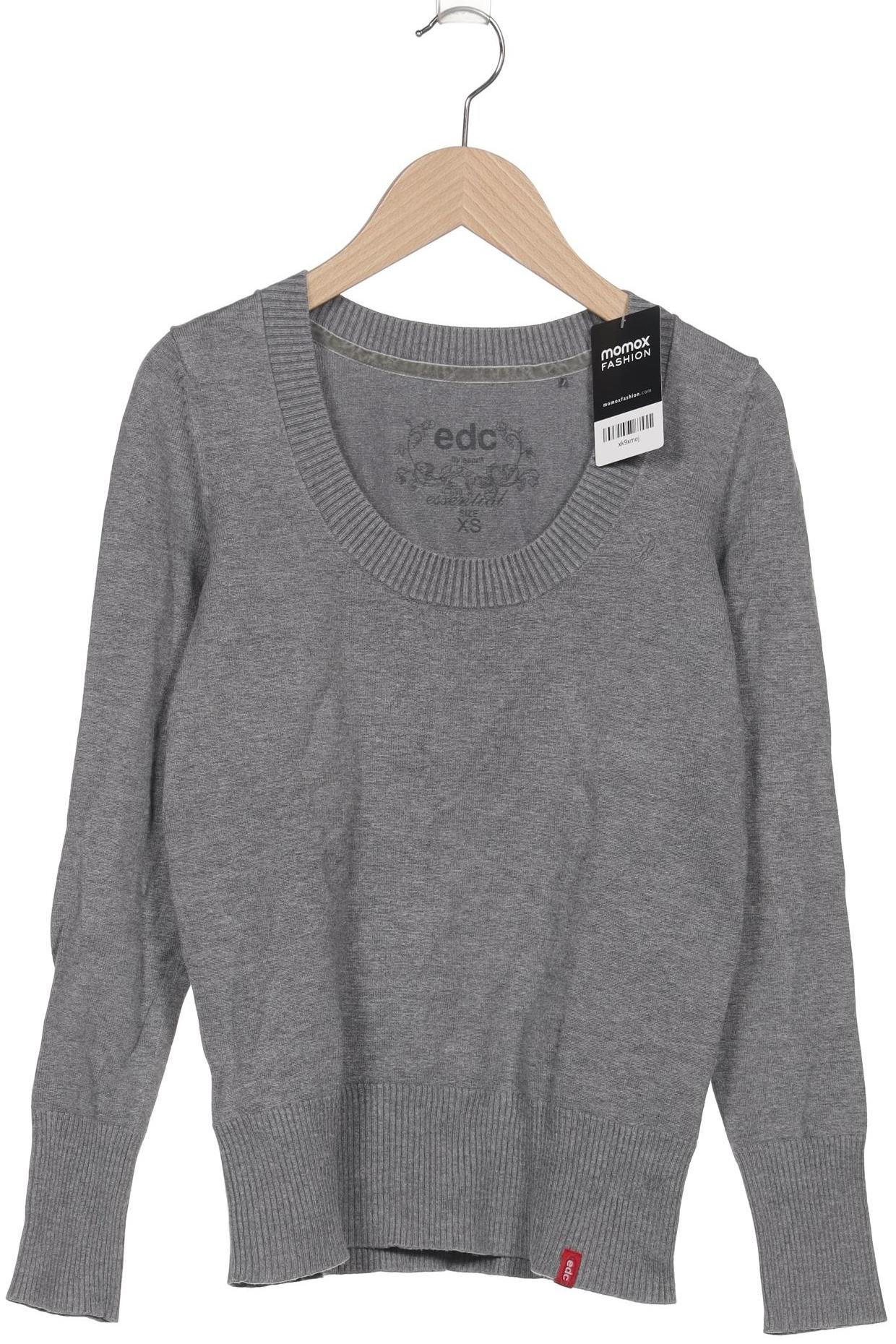 

edc by Esprit Damen Pullover, grau, Gr. 34
