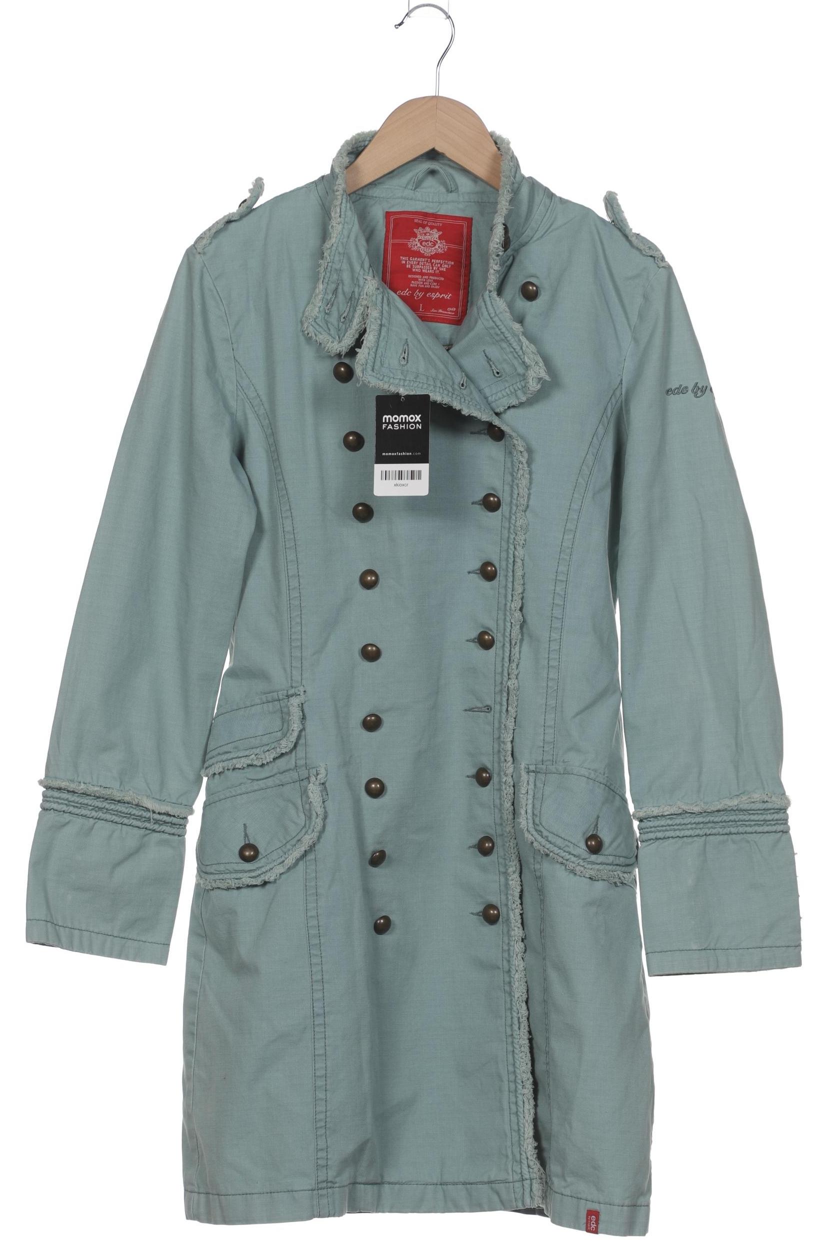 

edc by Esprit Damen Mantel, blau, Gr. 42