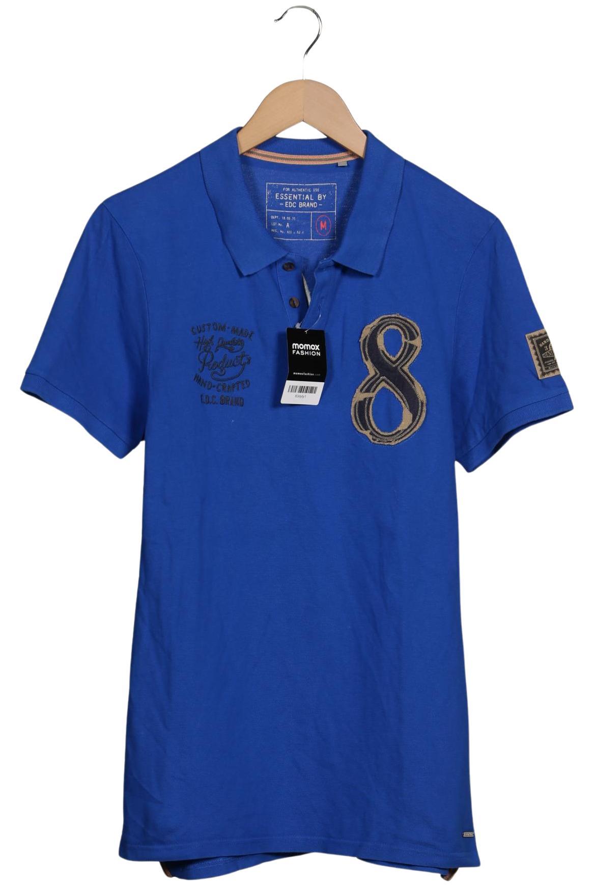 

edc by Esprit Herren Poloshirt, blau, Gr. 48