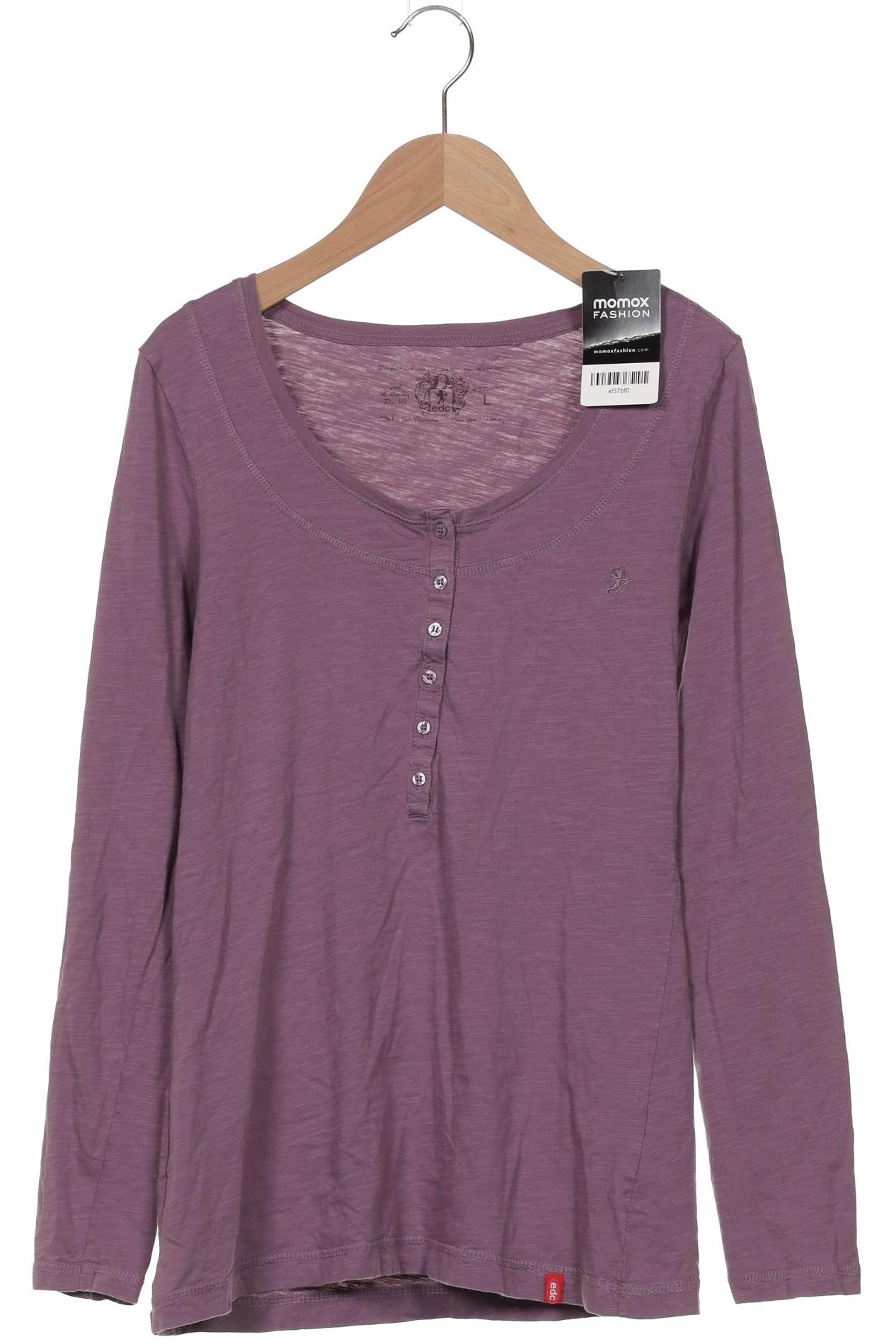 

edc by Esprit Damen Langarmshirt, flieder, Gr. 42