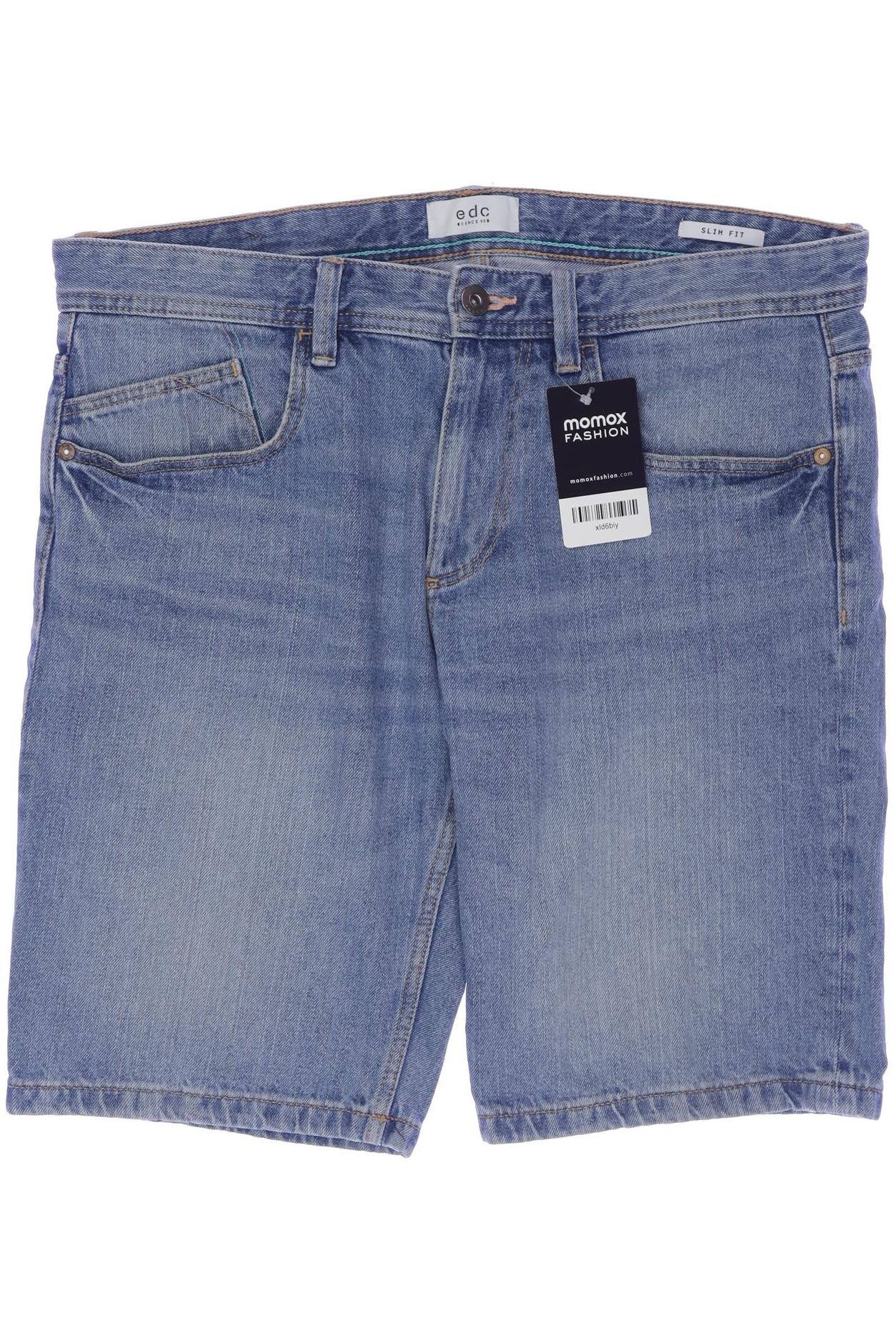 

edc by Esprit Herren Shorts, blau, Gr. 31