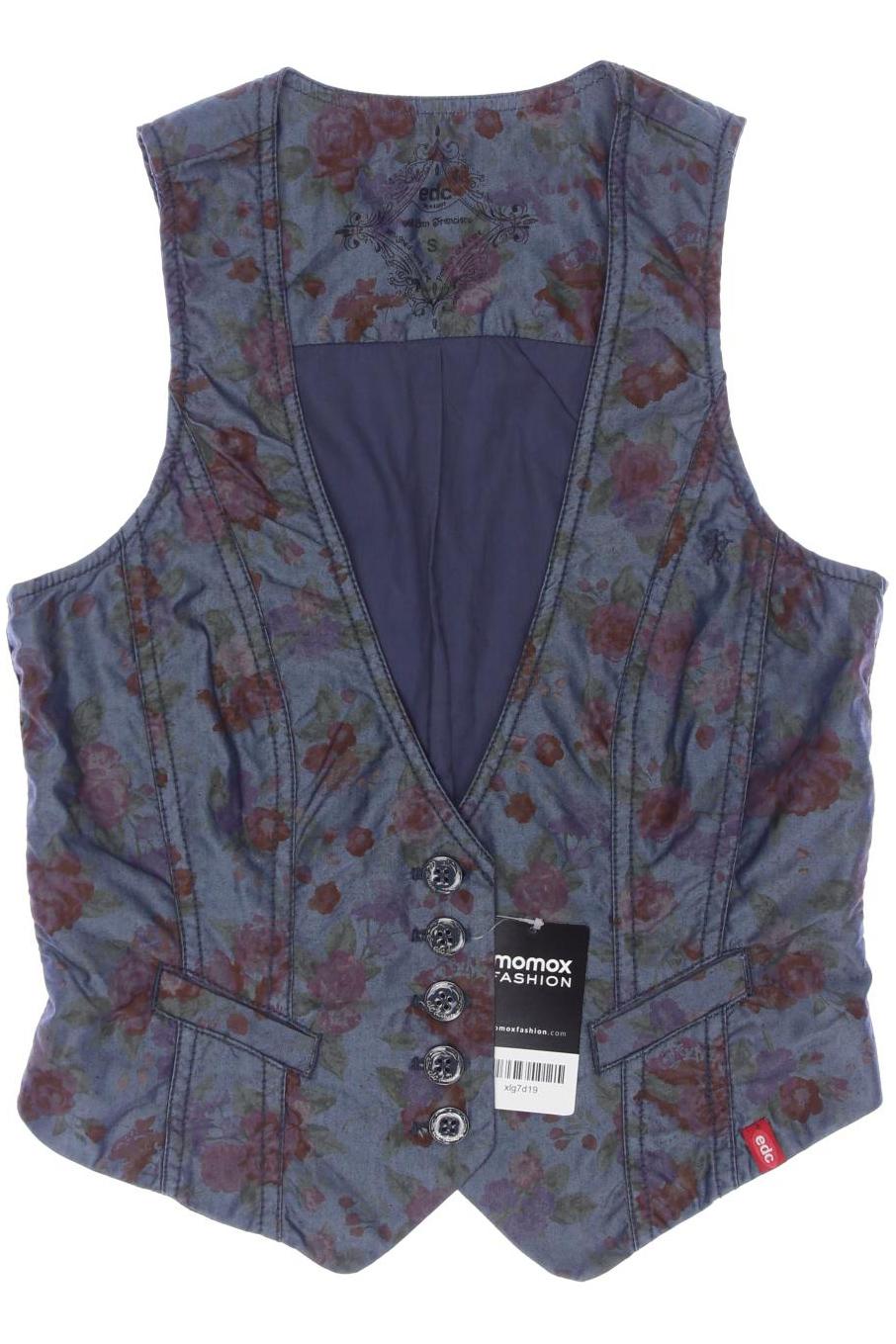 

edc by Esprit Damen Weste, blau, Gr. 36