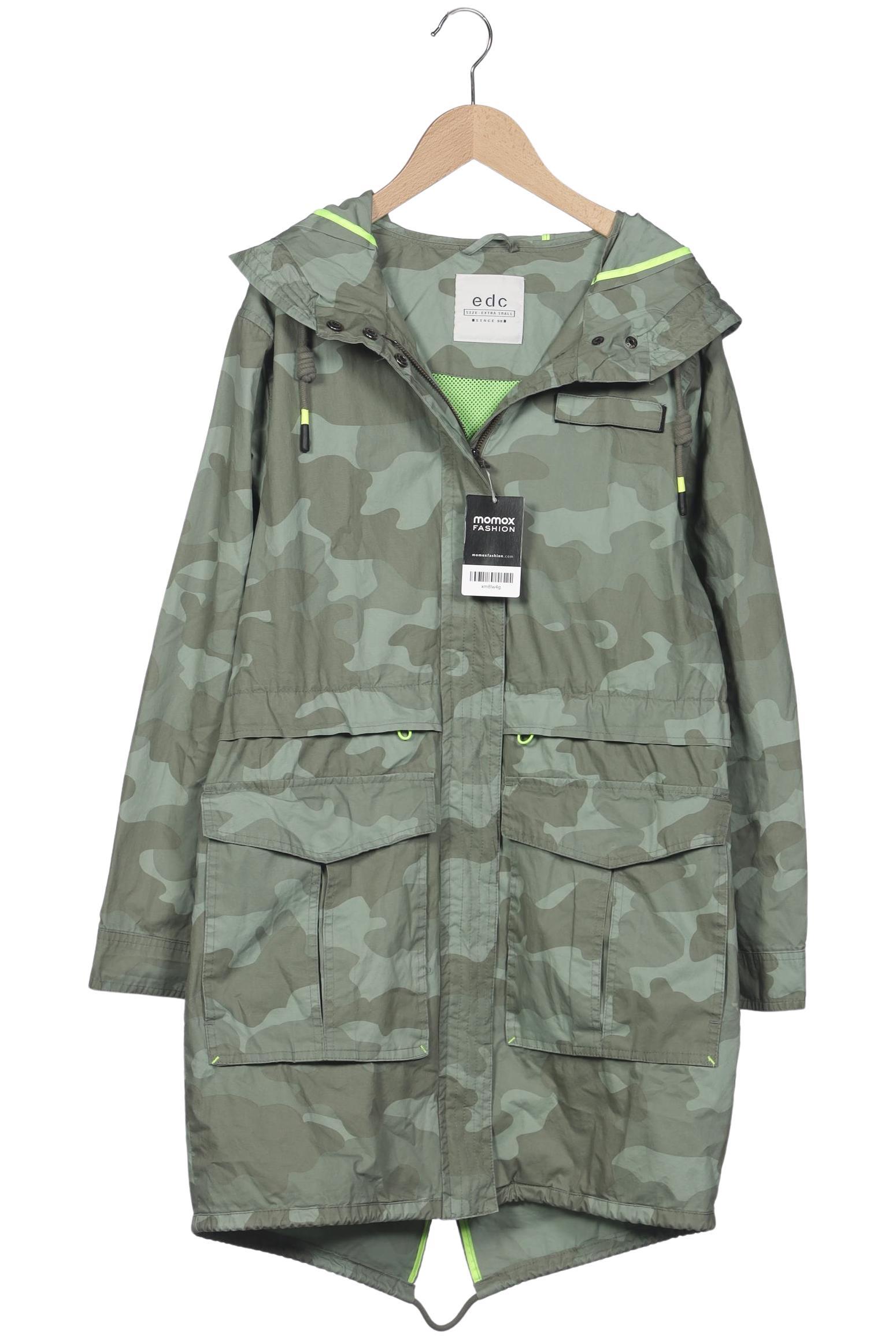 

edc by Esprit Damen Mantel, grün, Gr. 36