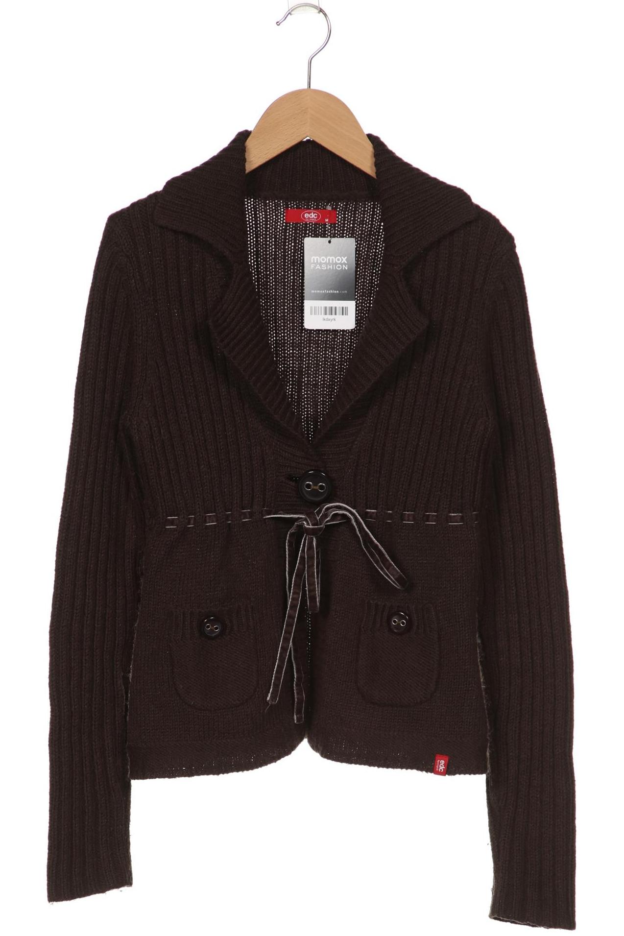 

edc by Esprit Damen Strickjacke, braun, Gr. 38