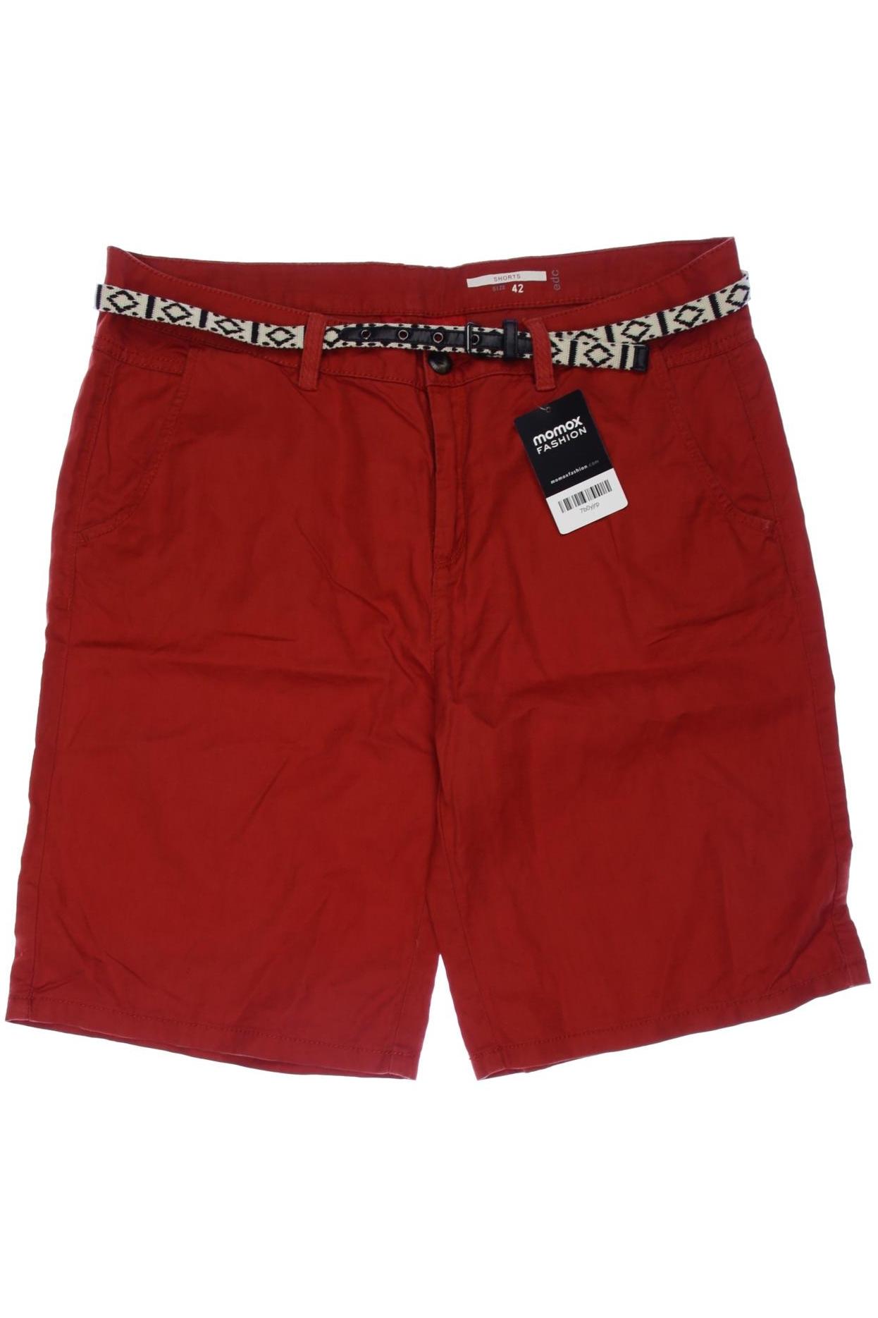 

edc by Esprit Damen Shorts, rot, Gr. 42