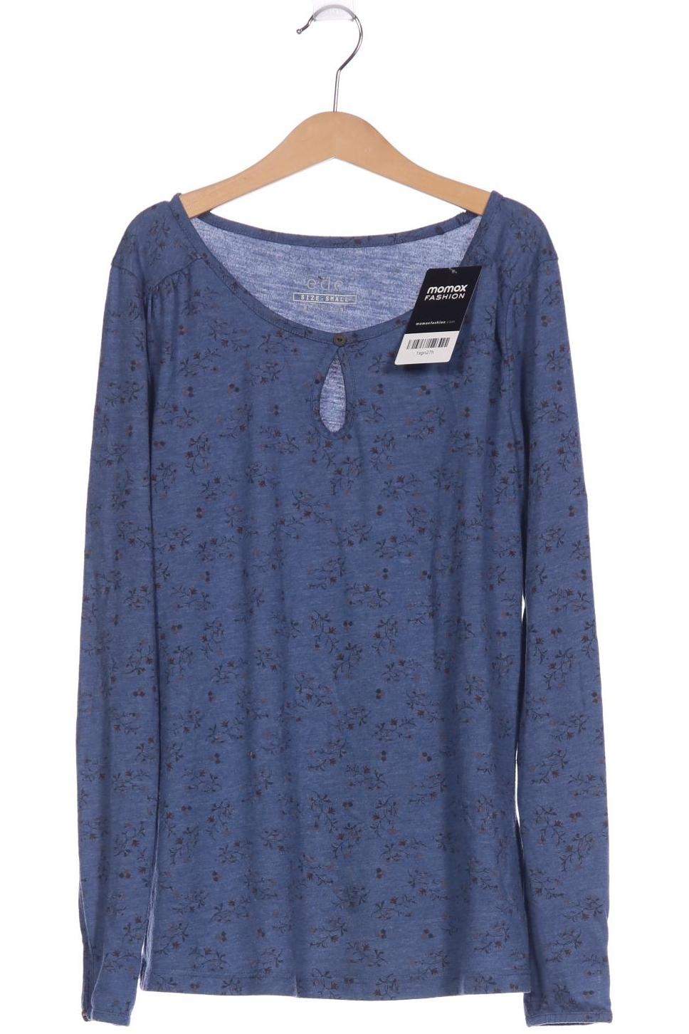 

edc by Esprit Damen Langarmshirt, marineblau, Gr. 36