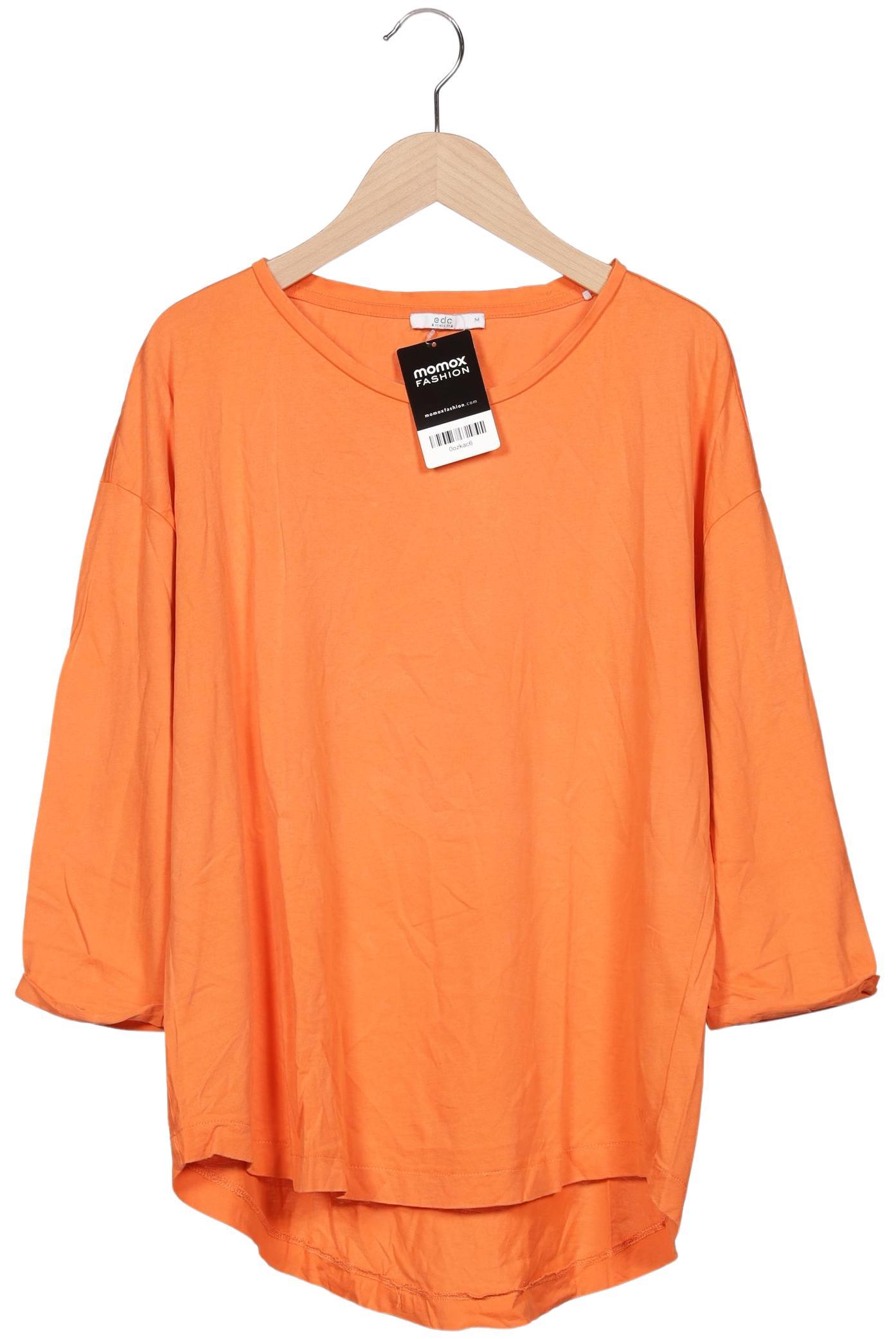 

edc by Esprit Damen Langarmshirt, orange, Gr. 38