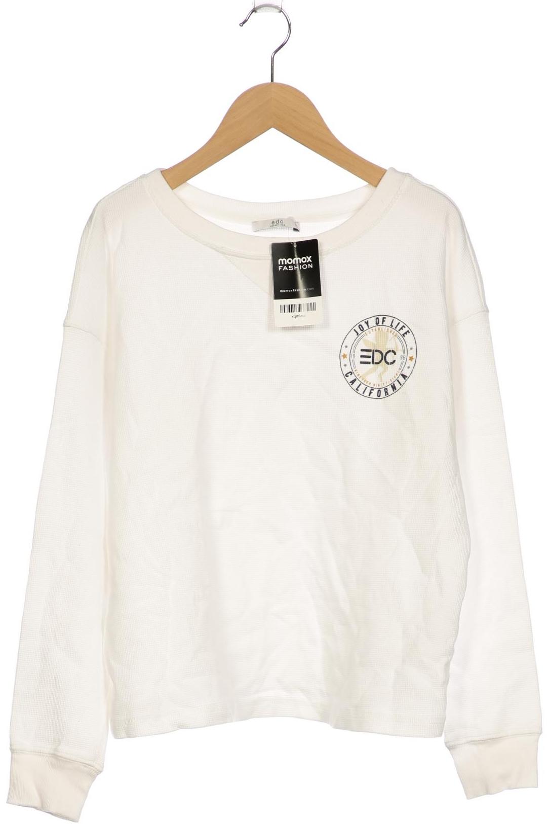 

edc by Esprit Damen Pullover, weiß, Gr. 42