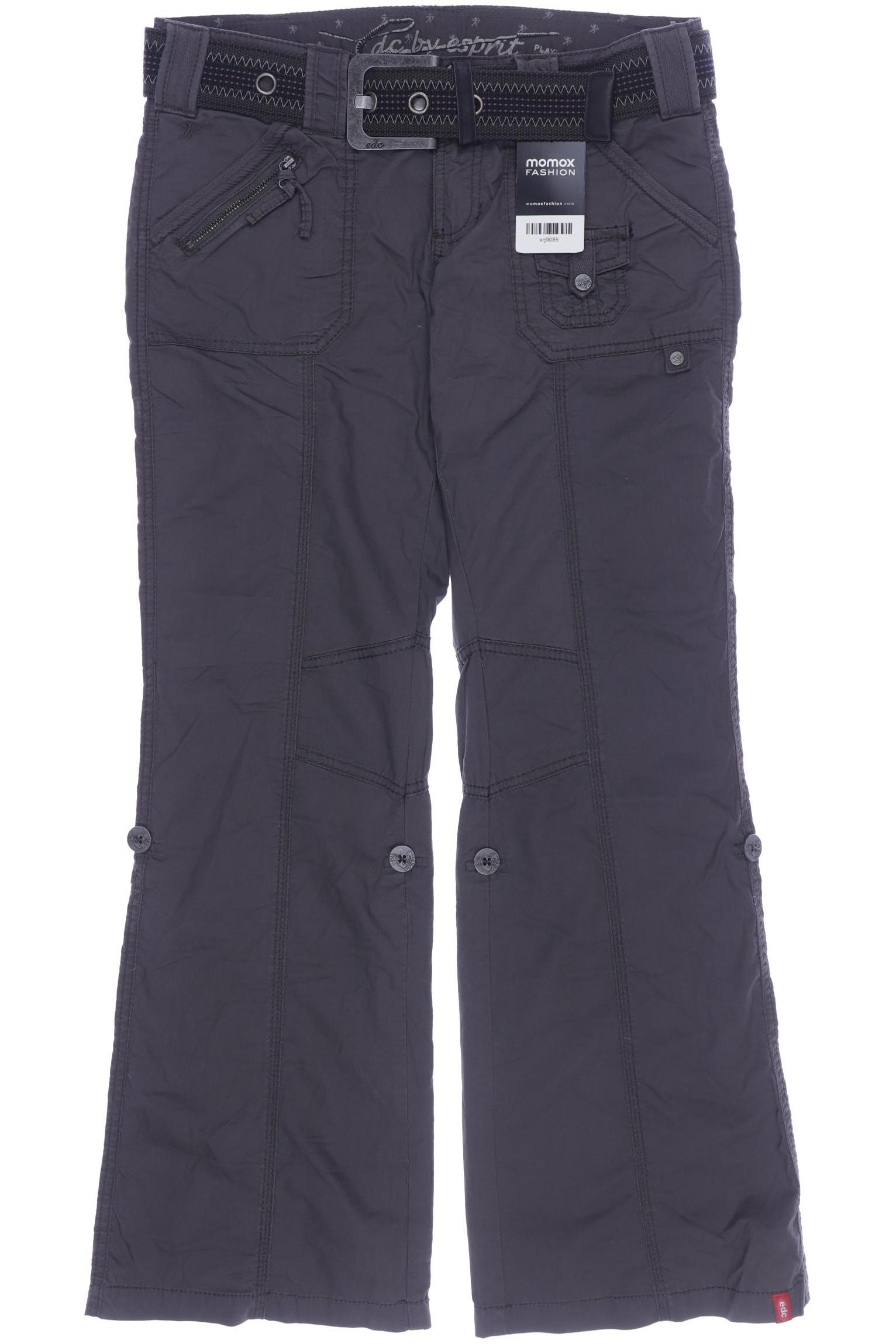 

edc by Esprit Damen Stoffhose, braun