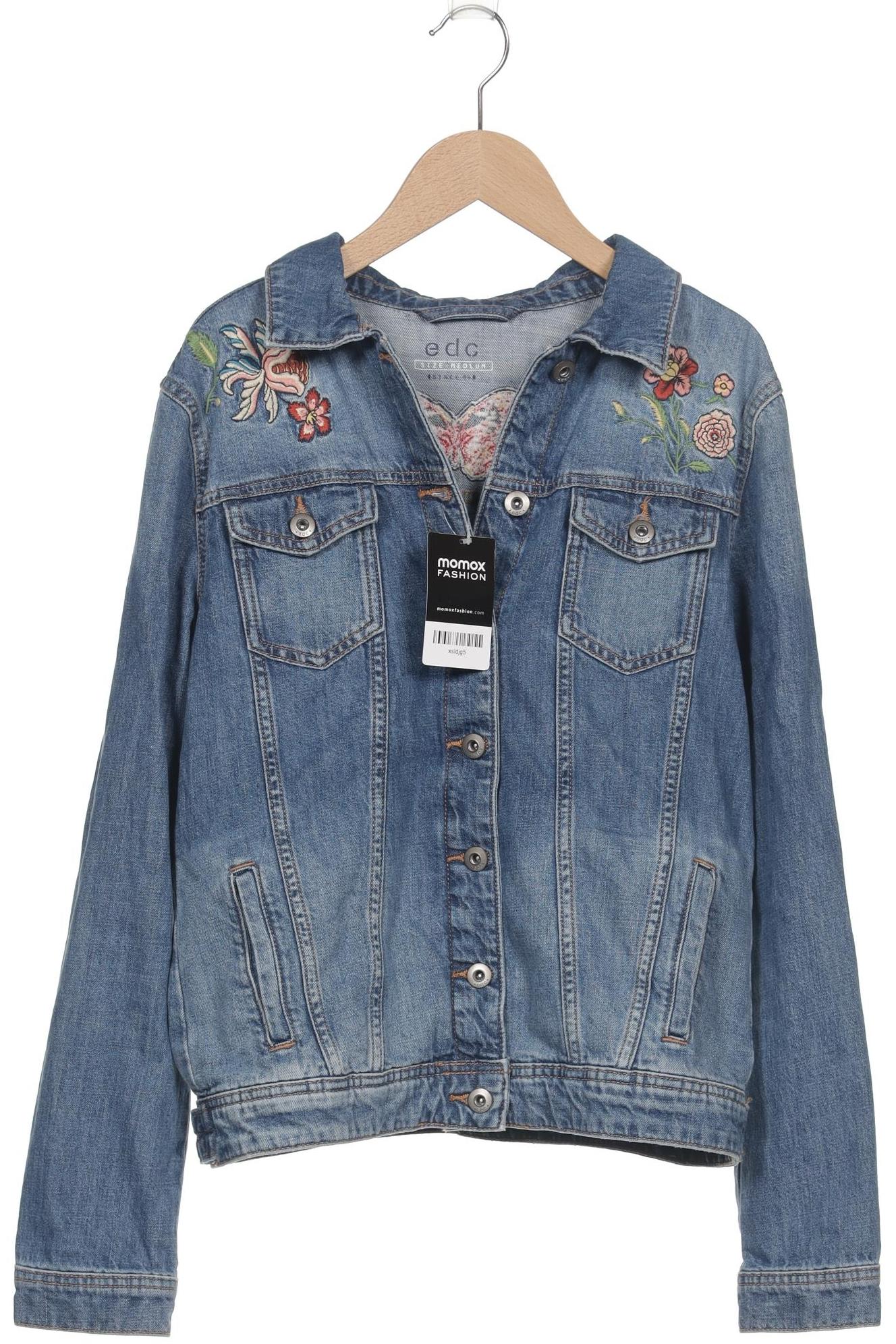 

edc by Esprit Damen Jacke, blau, Gr. 38
