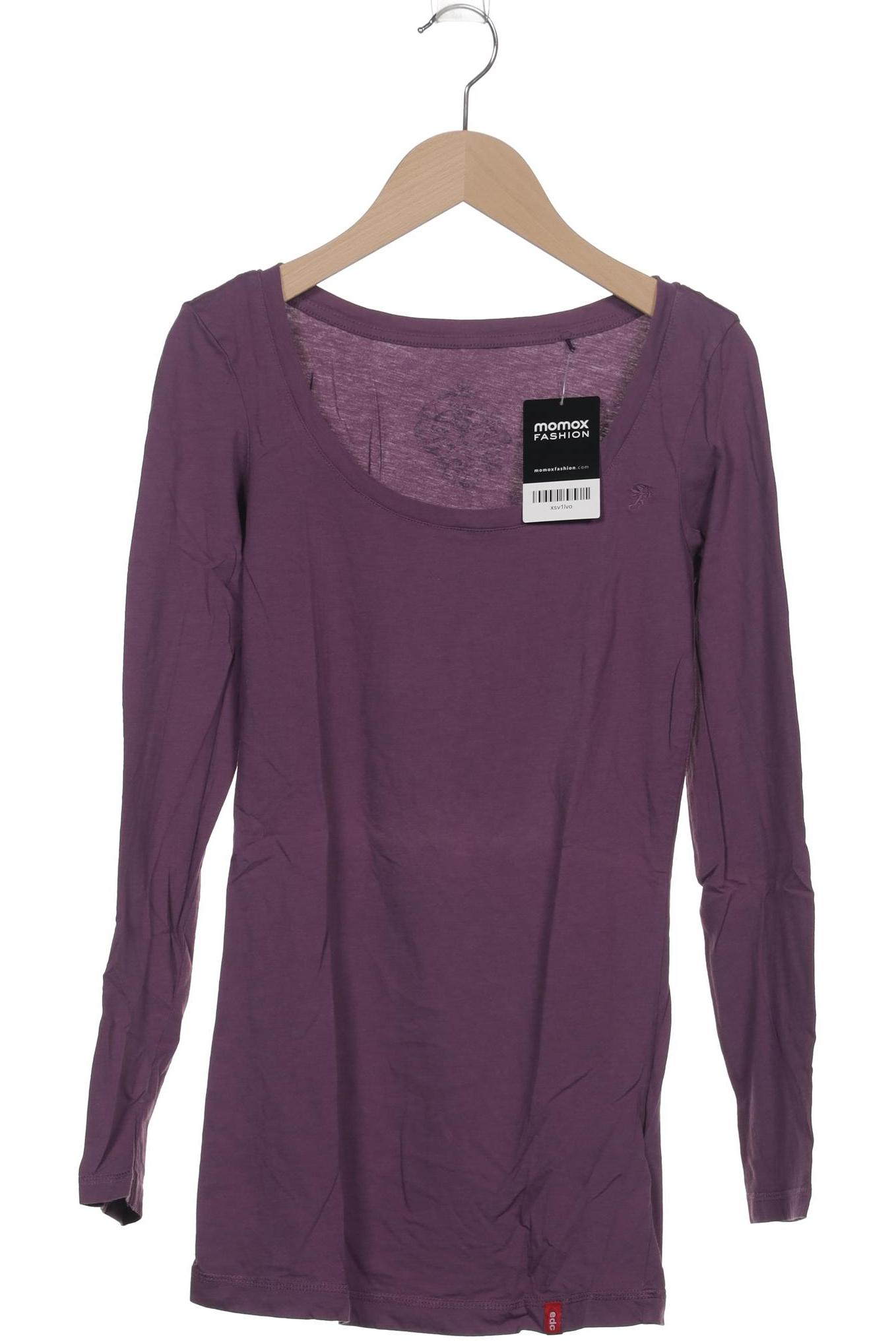 

edc by Esprit Damen Langarmshirt, flieder, Gr. 34