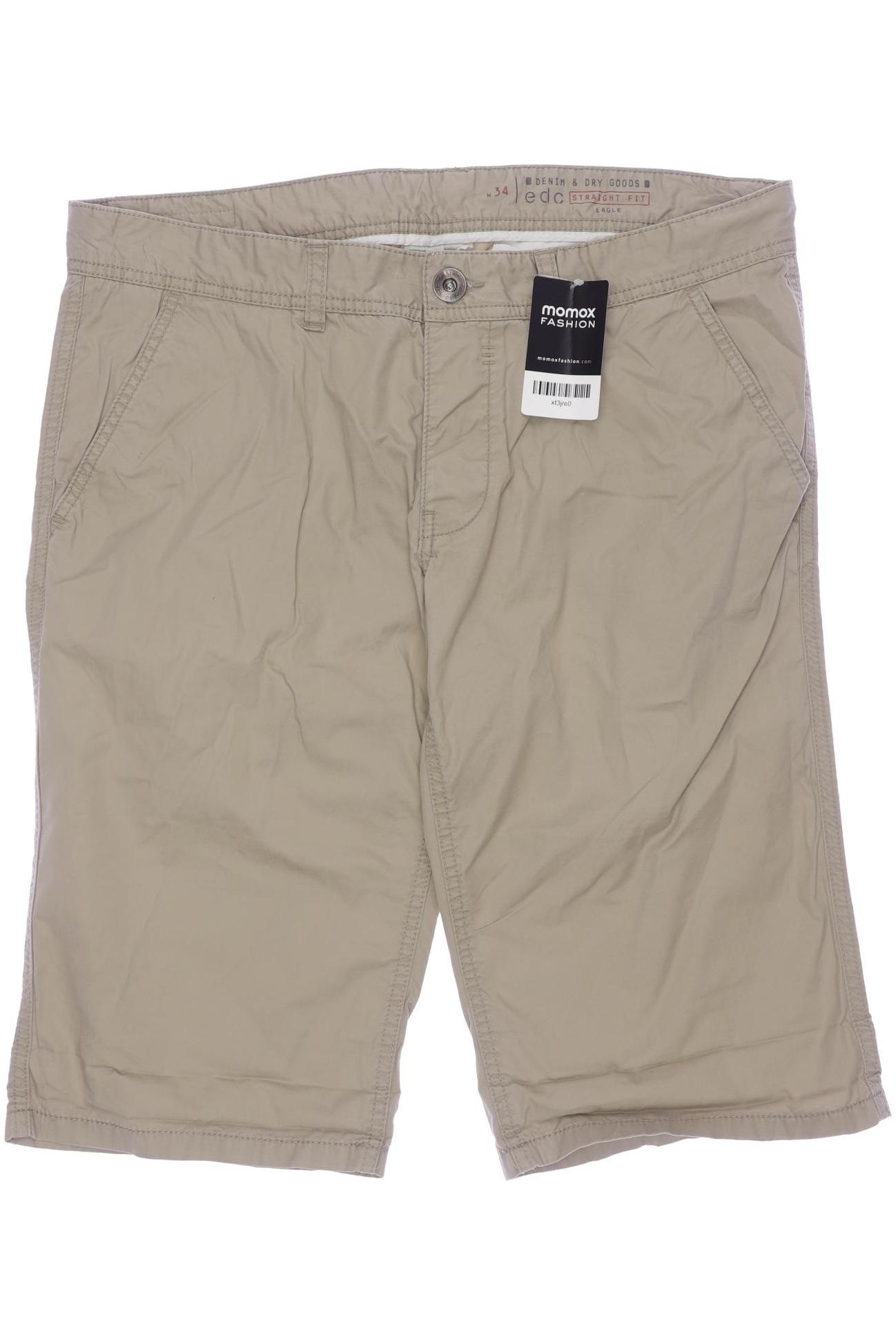 

edc by Esprit Herren Shorts, beige, Gr. 34