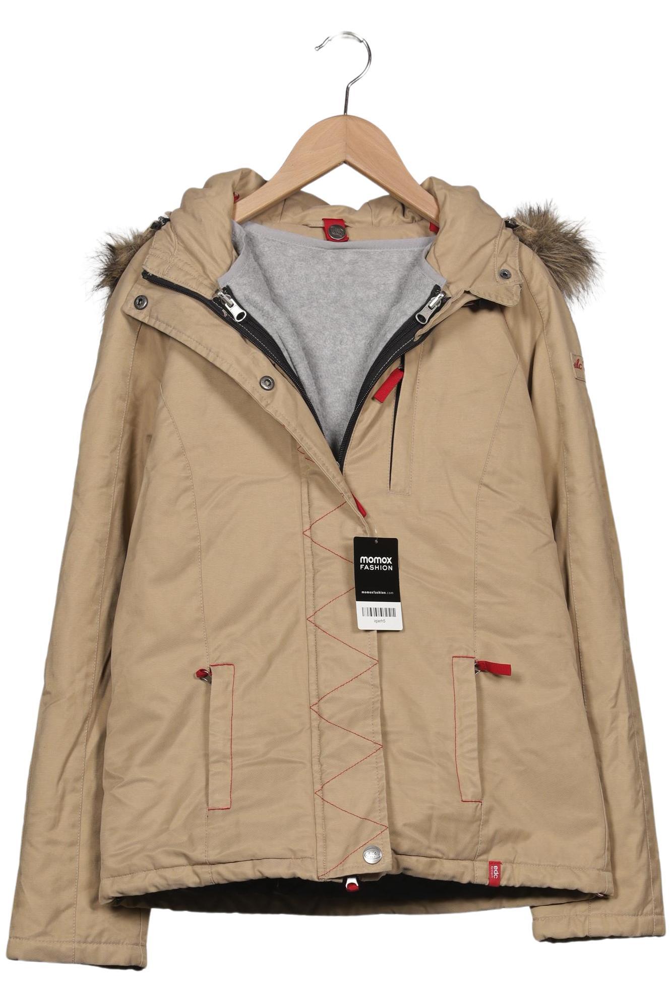 

edc by Esprit Damen Jacke, beige, Gr. 36