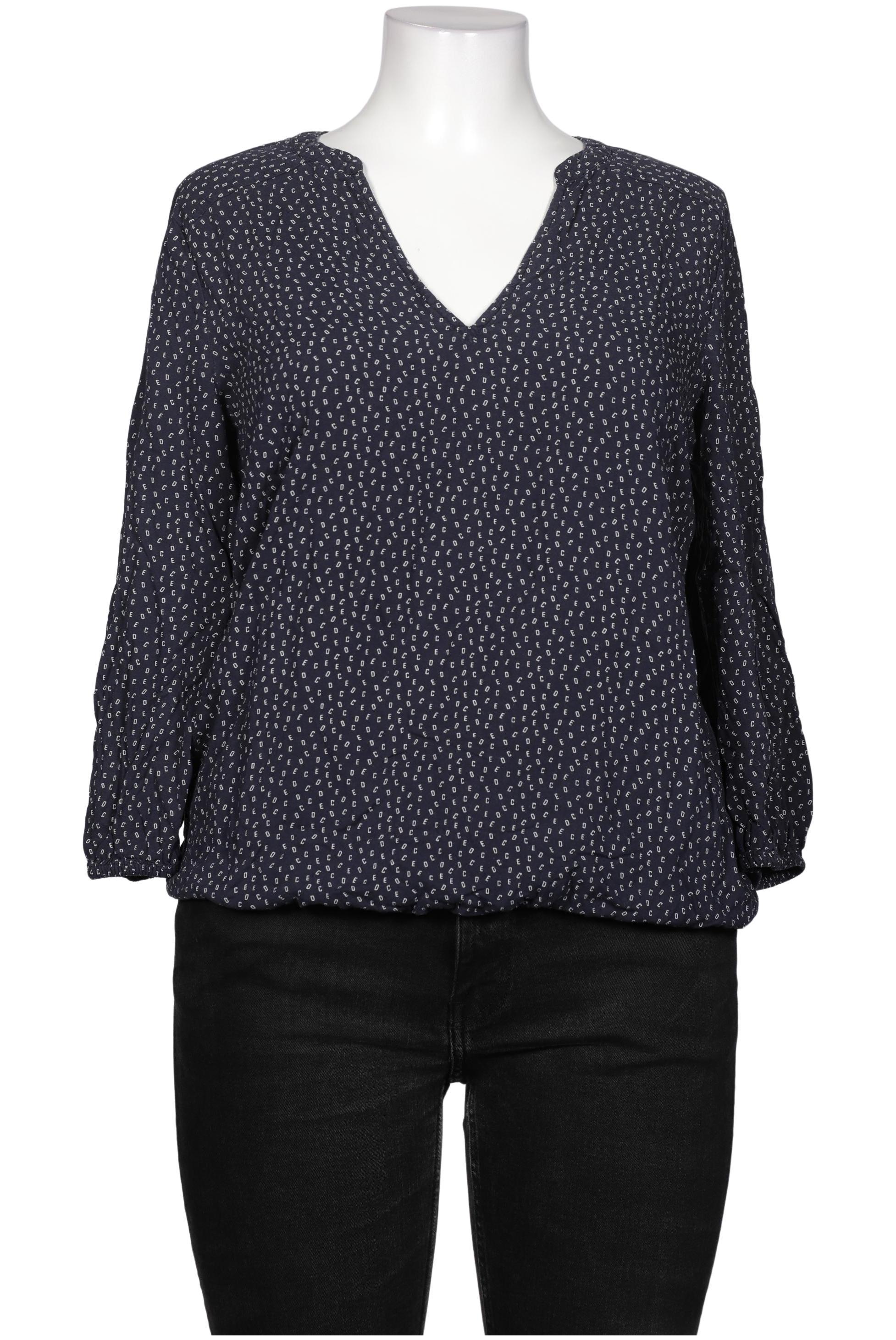 

edc by Esprit Damen Bluse, marineblau, Gr. 42
