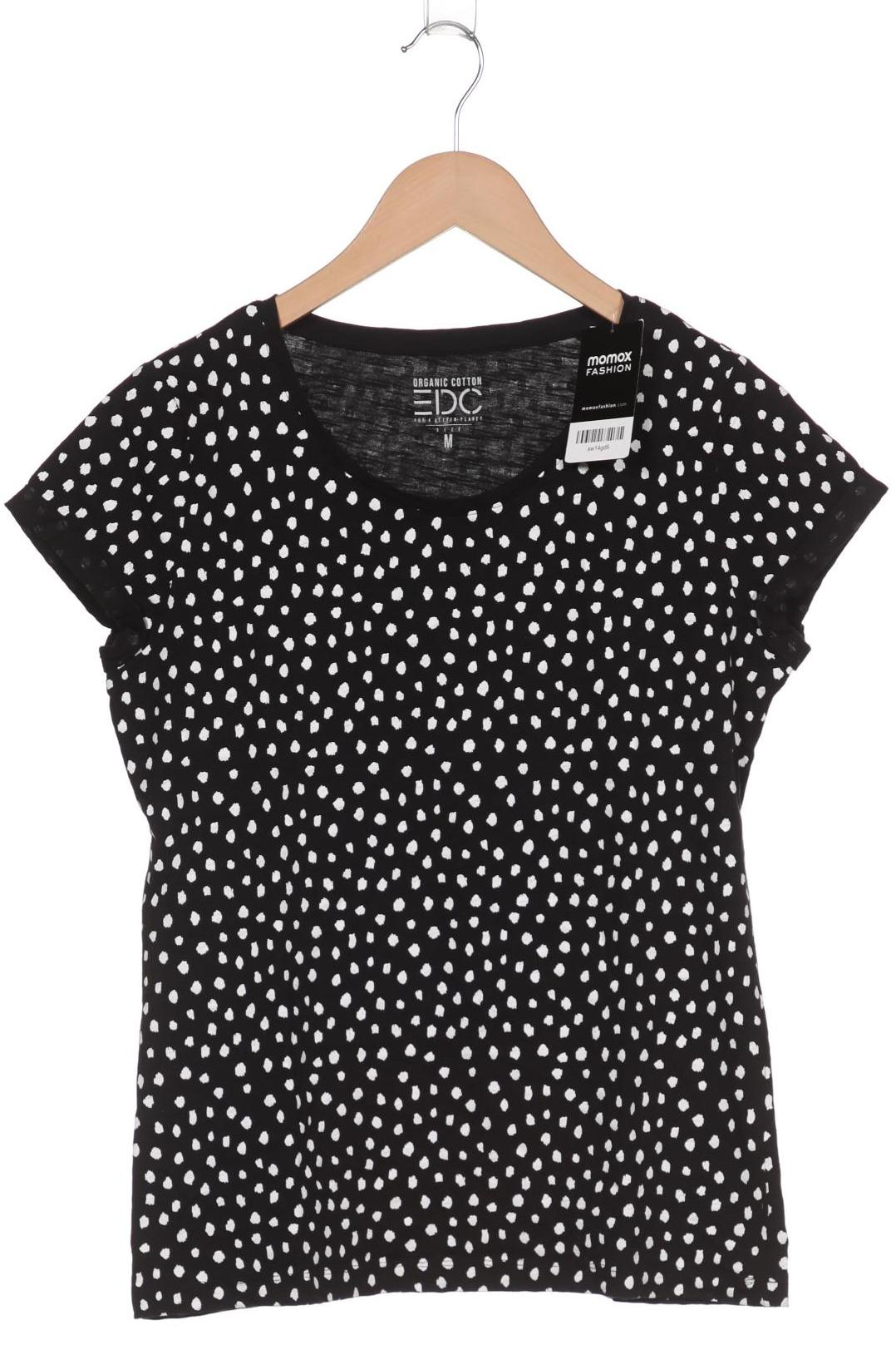 

edc by Esprit Damen T-Shirt, schwarz, Gr. 38