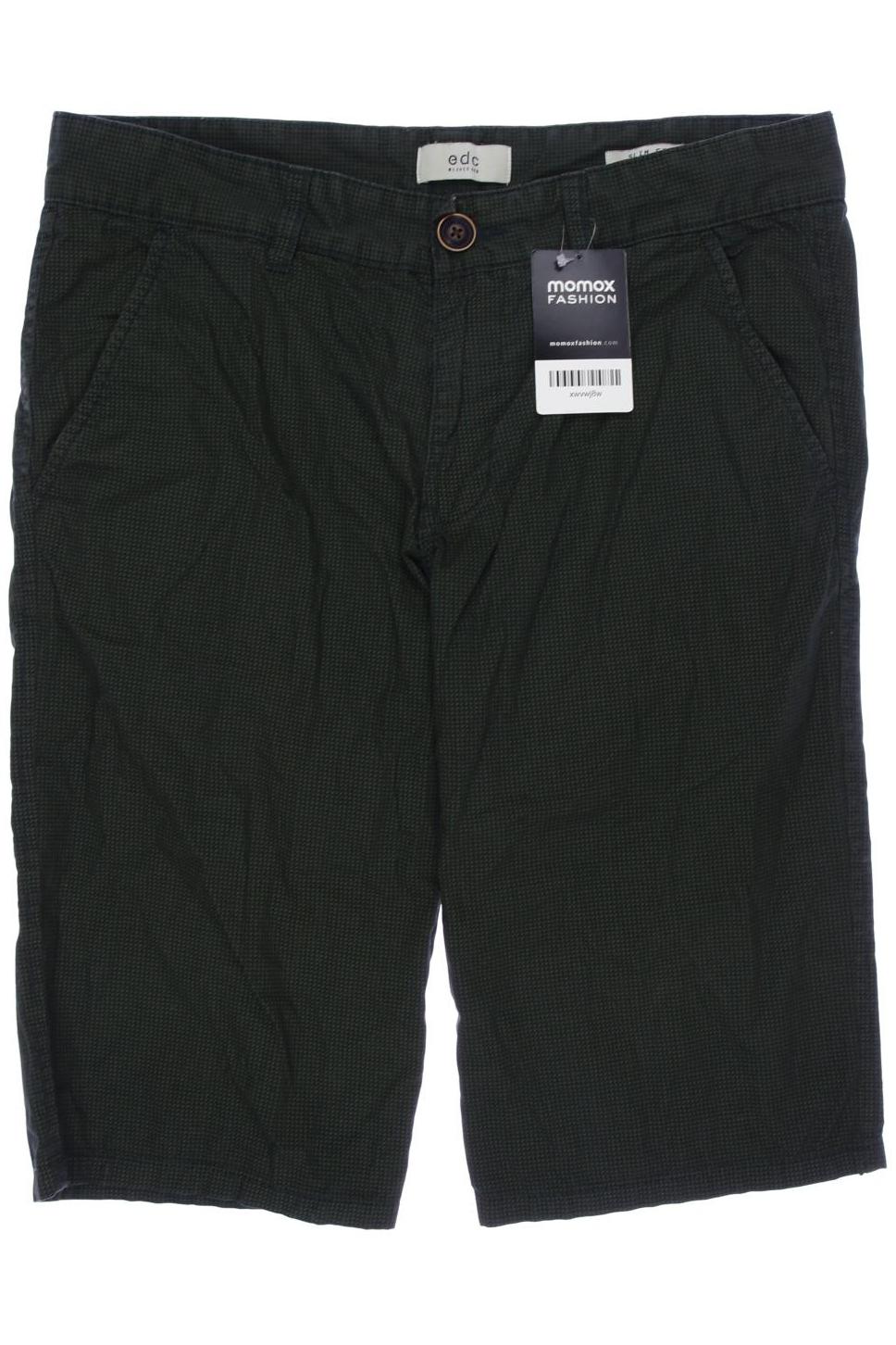

edc by Esprit Herren Shorts, grün, Gr. 30