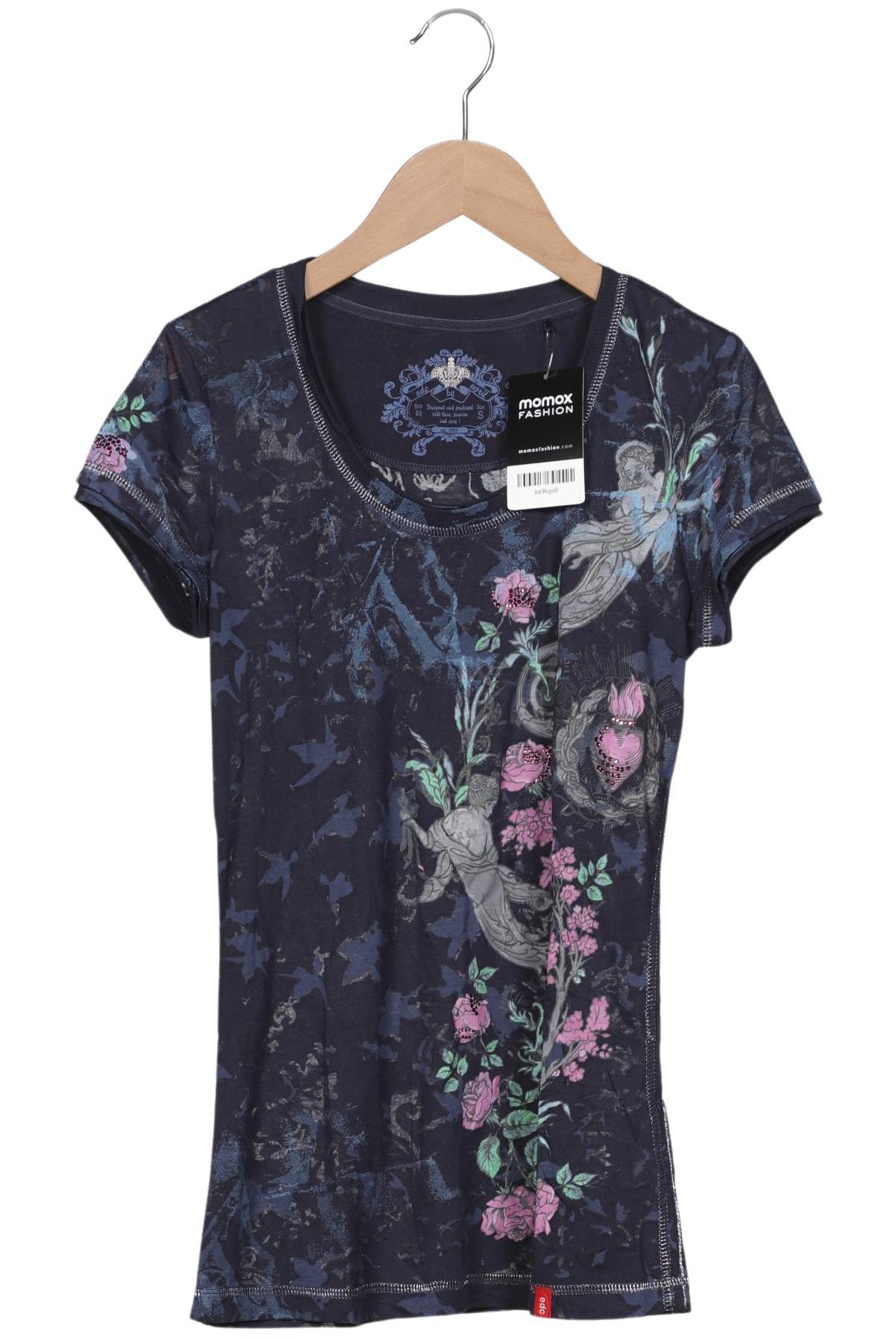 

edc by Esprit Damen T-Shirt, marineblau, Gr. 36