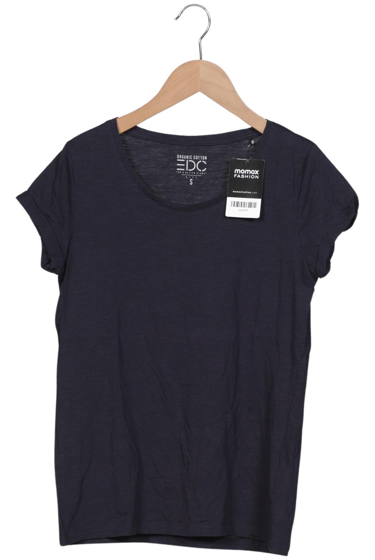 

edc by Esprit Damen T-Shirt, marineblau, Gr. 36