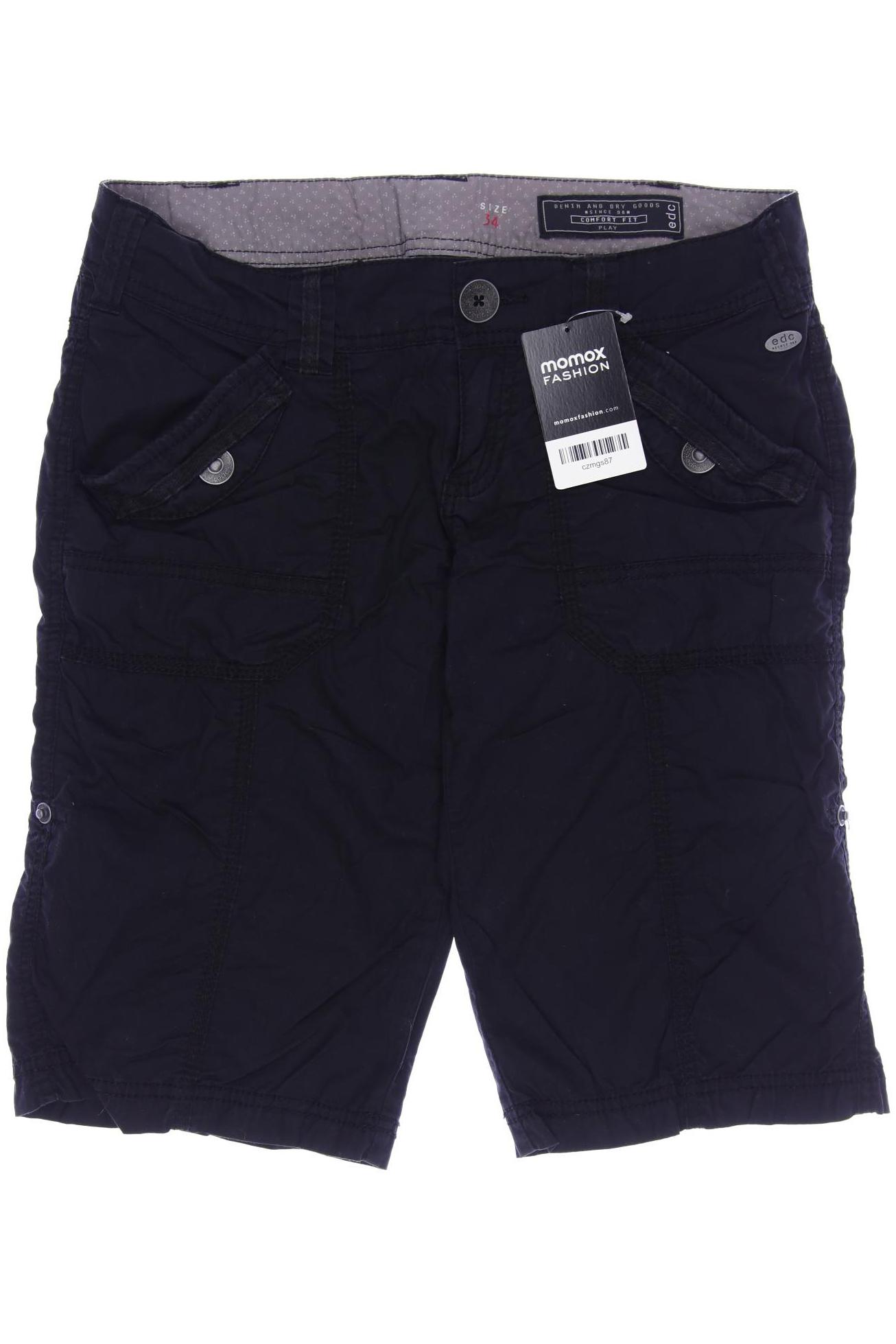 

edc by Esprit Damen Shorts, schwarz, Gr. 34