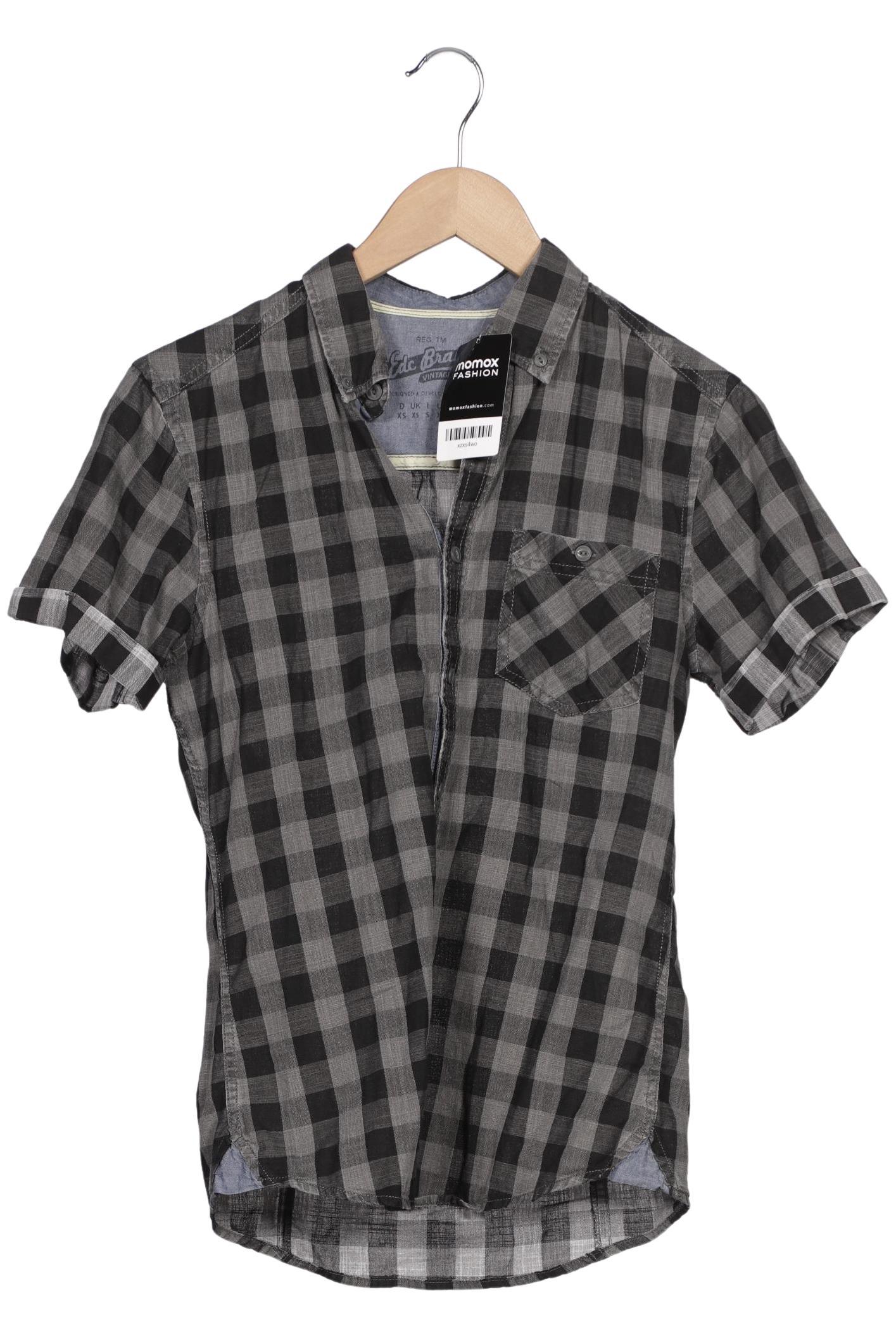 

edc by Esprit Herren Hemd, grau, Gr. 44