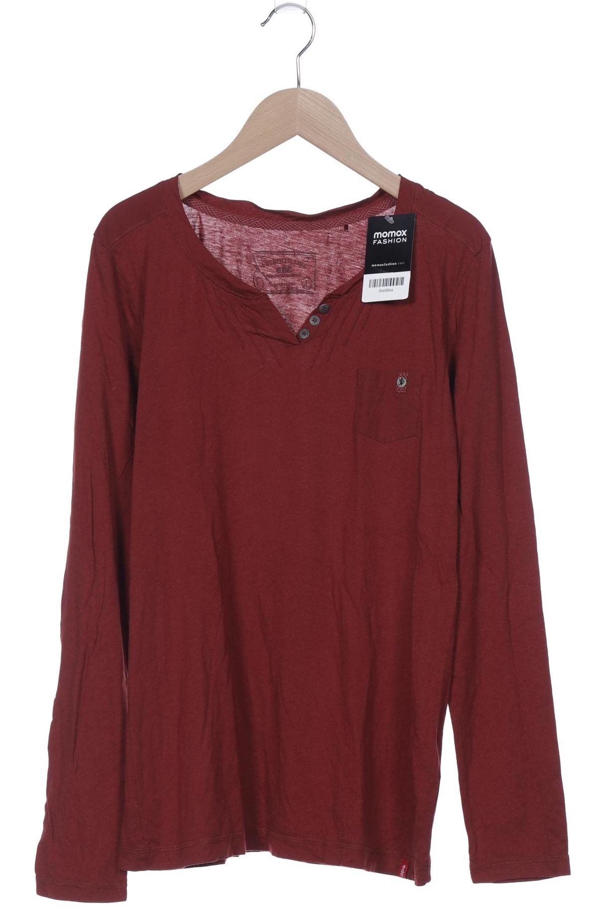 

edc by Esprit Damen Langarmshirt, bordeaux, Gr. 42