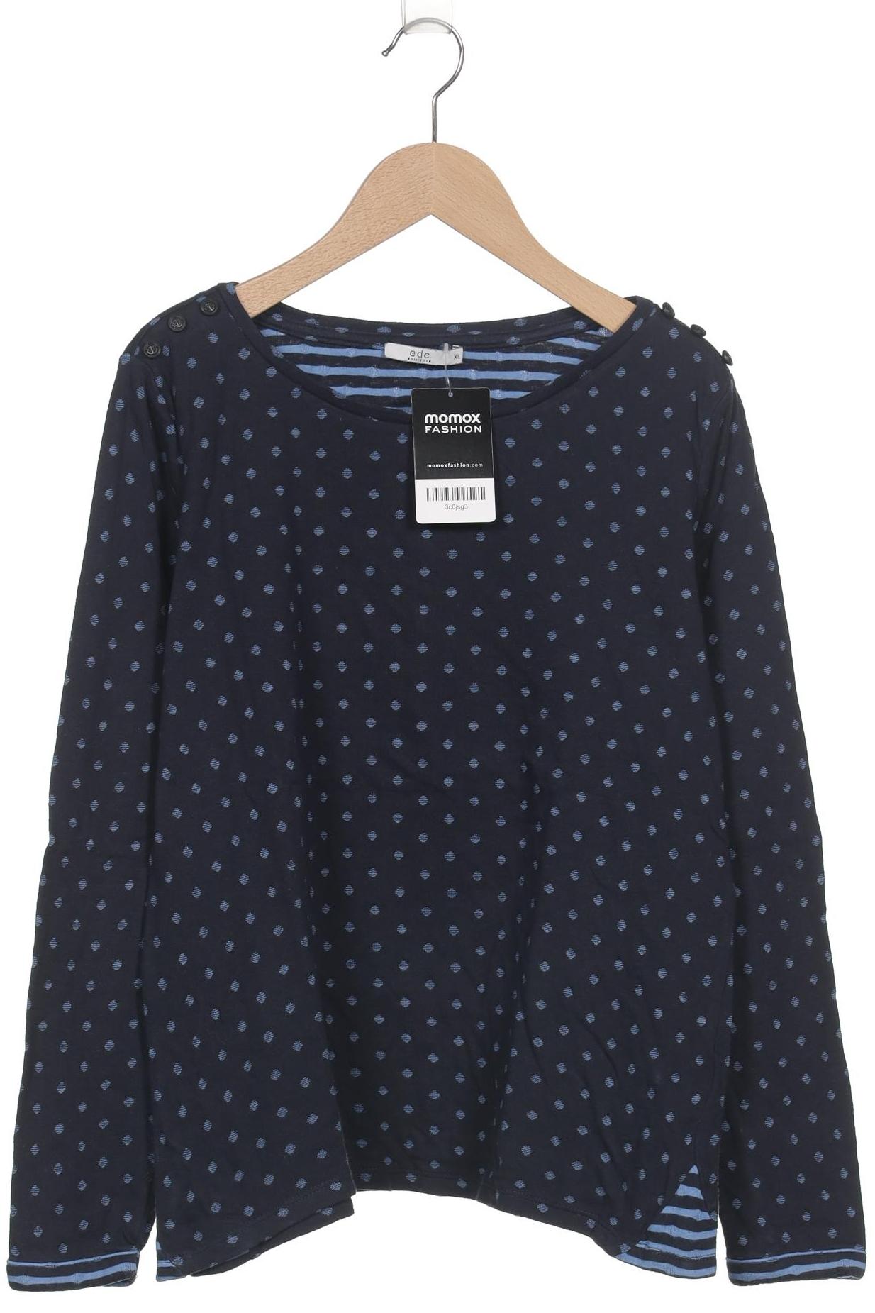 

edc by Esprit Damen Langarmshirt, marineblau, Gr. 44