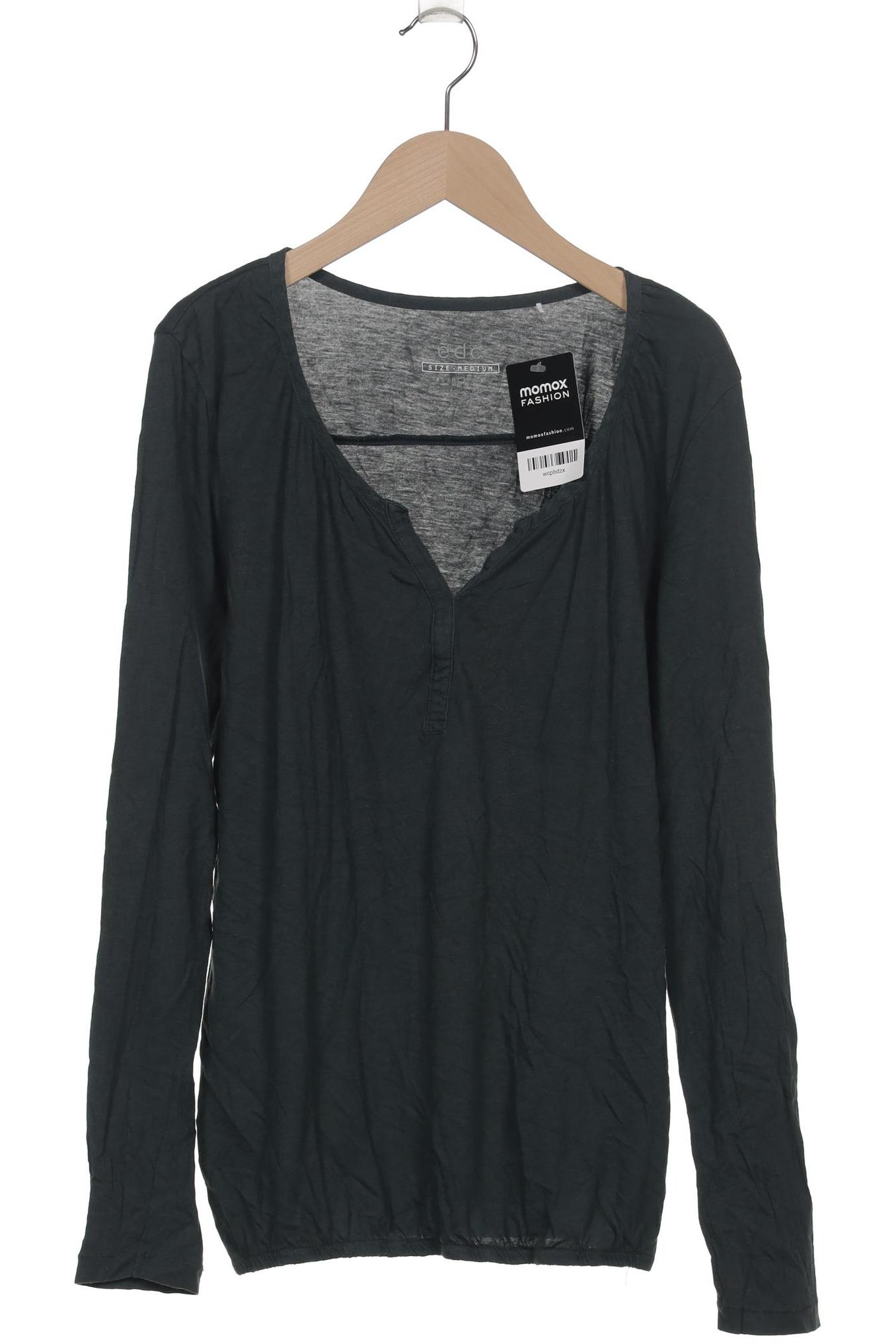 

edc by Esprit Damen Langarmshirt, grün, Gr. 38
