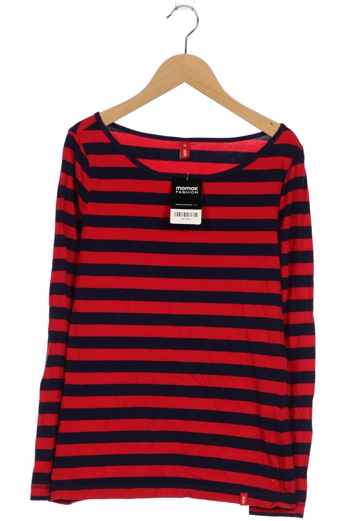 

edc by Esprit Damen Langarmshirt, marineblau, Gr. 38