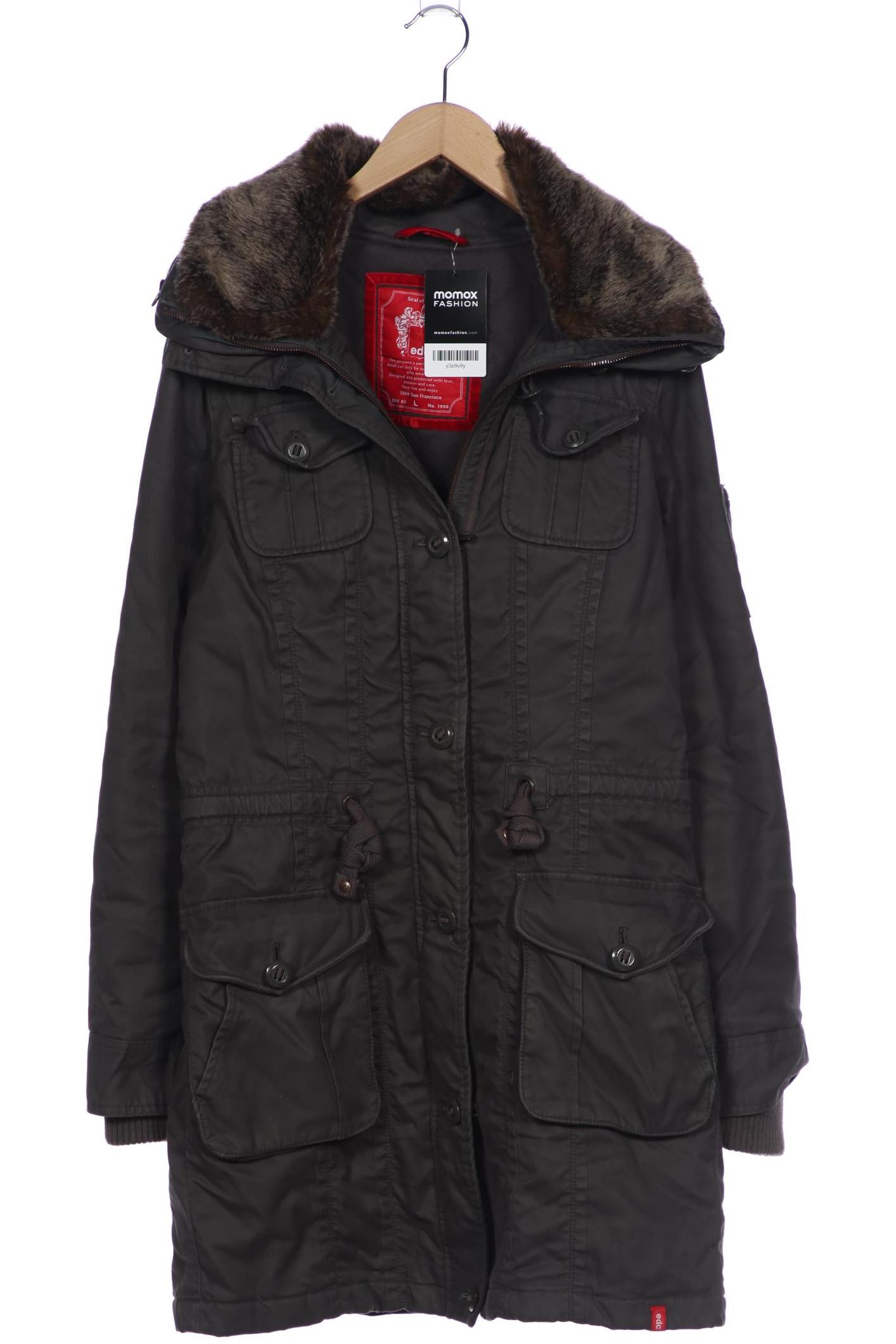 

edc by Esprit Damen Mantel, grau, Gr. 42