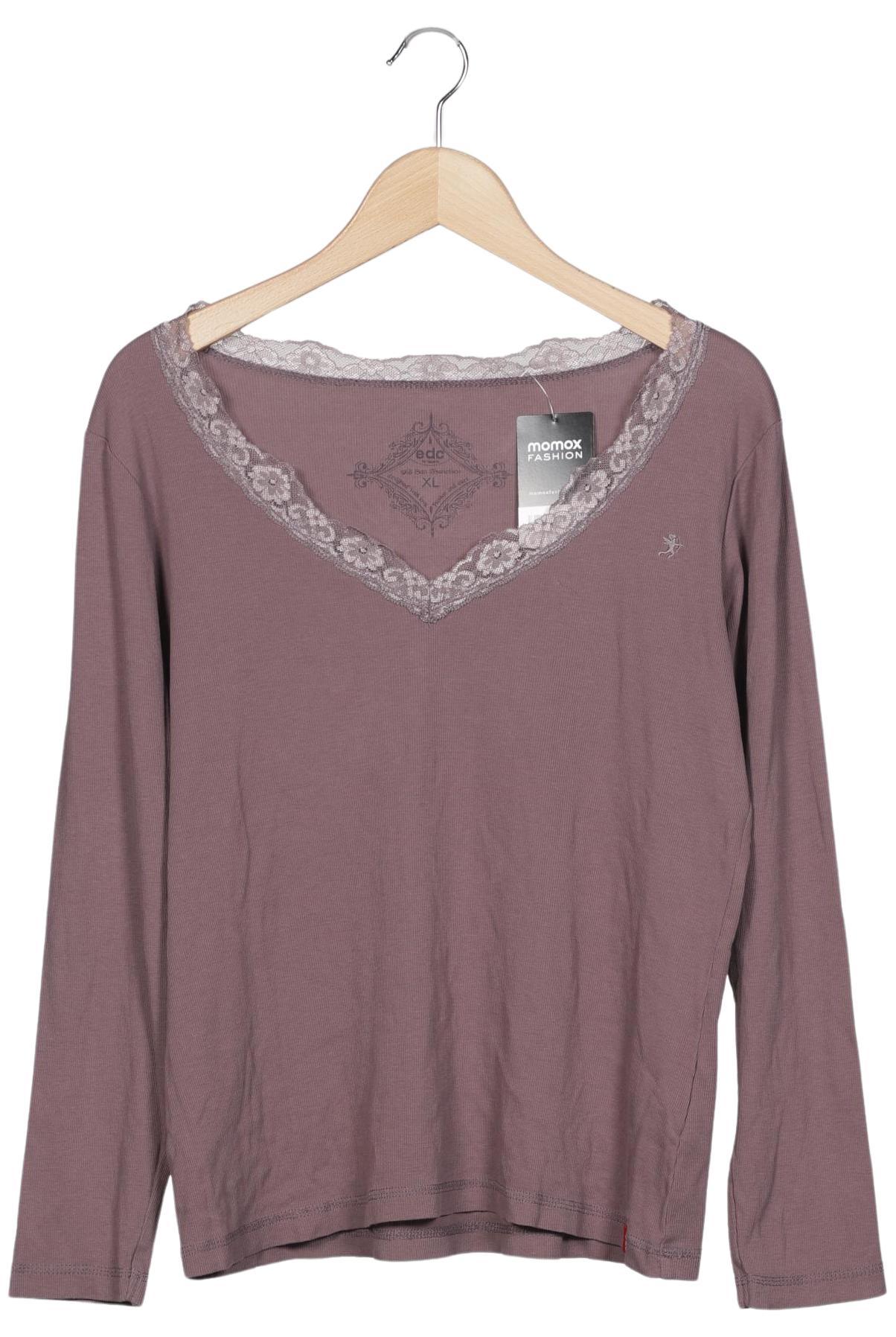 

edc by Esprit Damen Langarmshirt, flieder, Gr. 44
