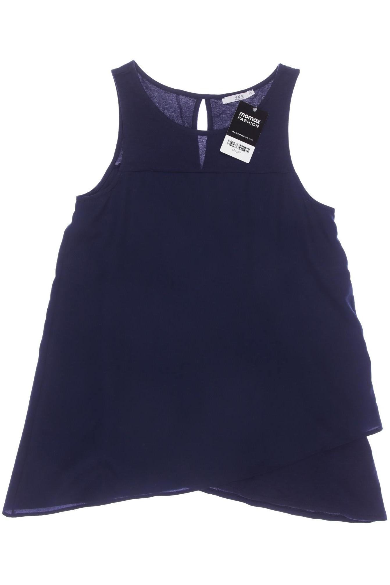 

edc by Esprit Damen Top, marineblau, Gr. 34