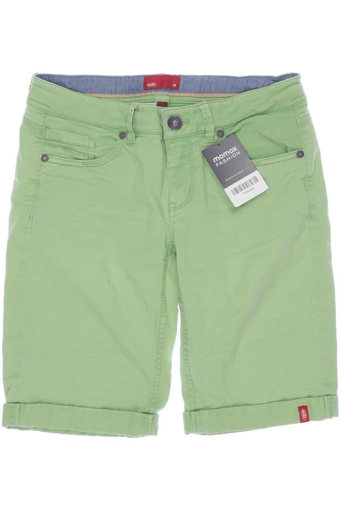

edc by Esprit Damen Shorts, hellgrün, Gr. 36