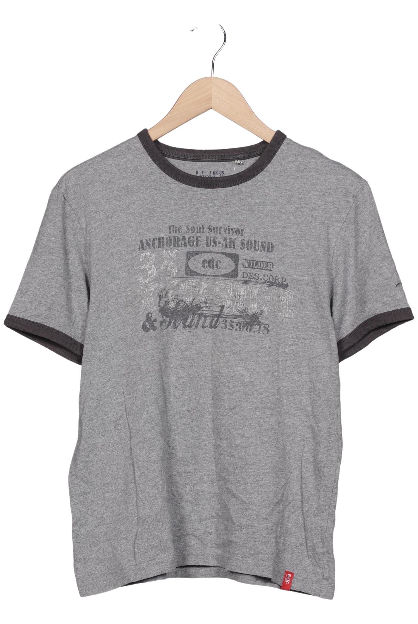 

edc by Esprit Herren T-Shirt, grau, Gr. 52