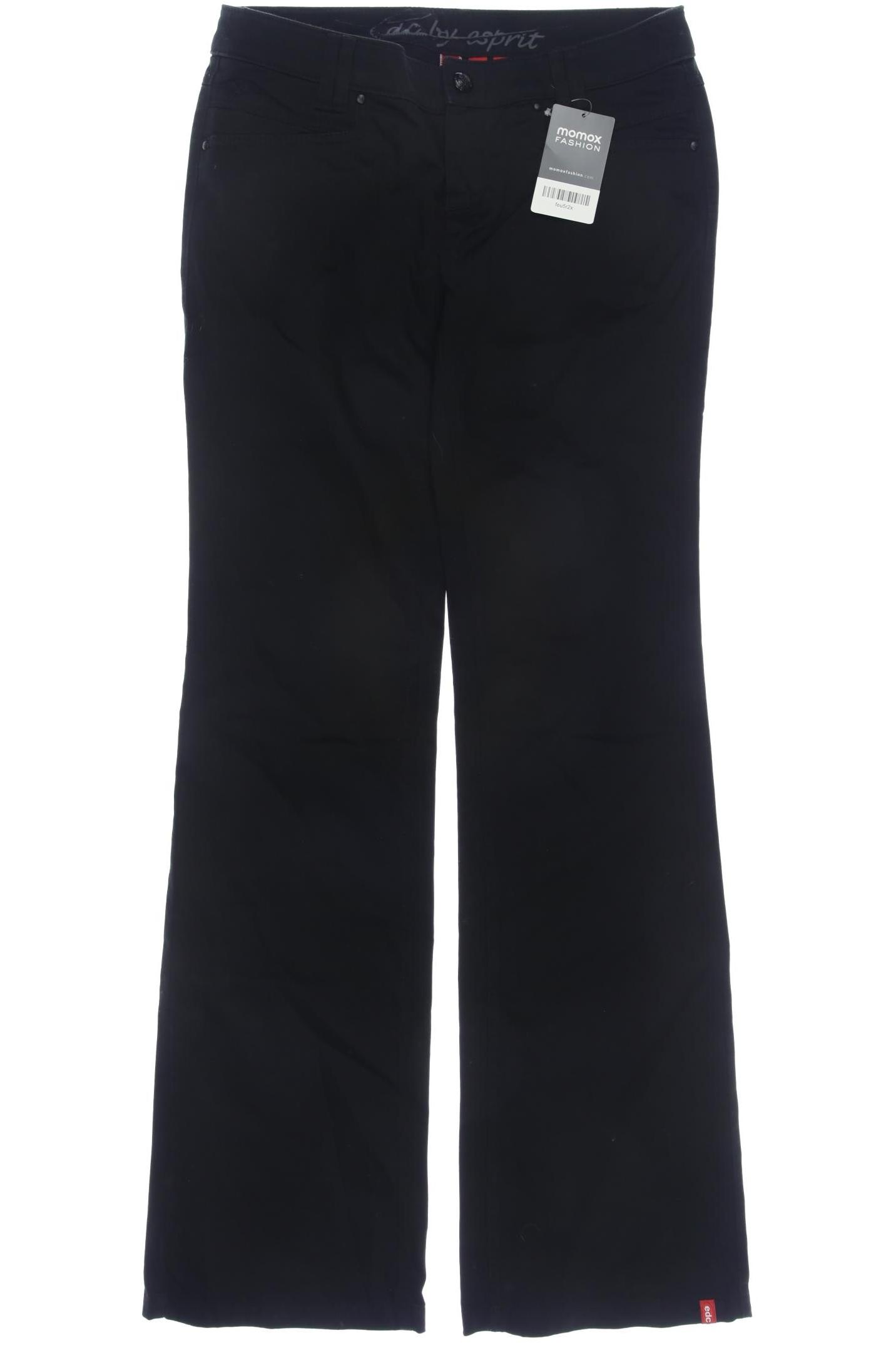 

edc by Esprit Damen Stoffhose, schwarz, Gr. 36