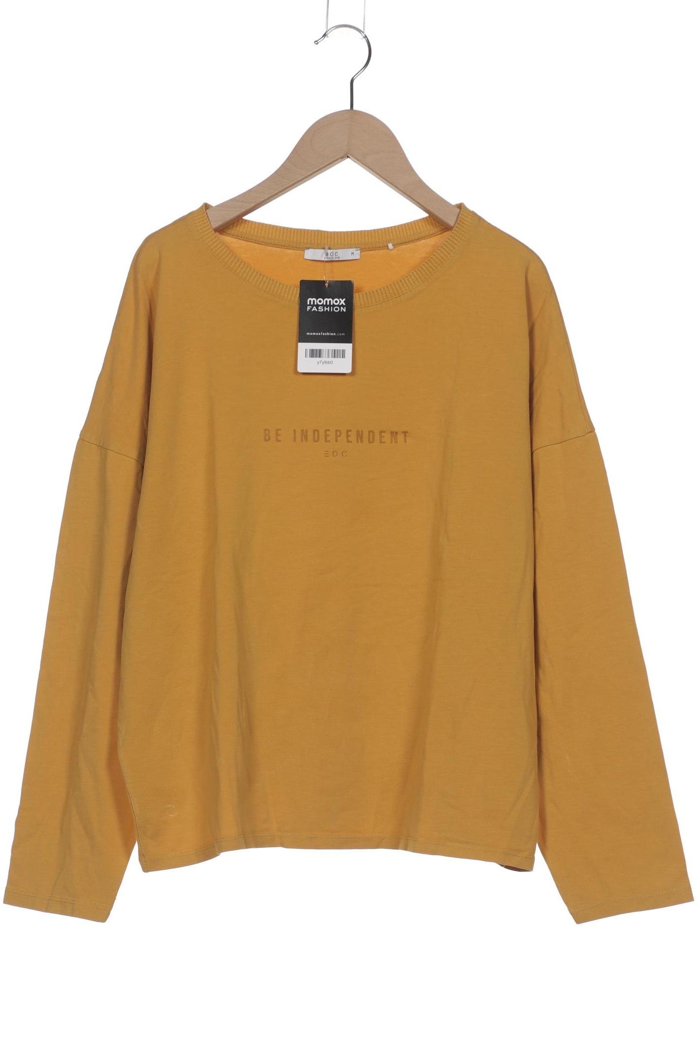 

edc by Esprit Damen Langarmshirt, gelb, Gr. 38