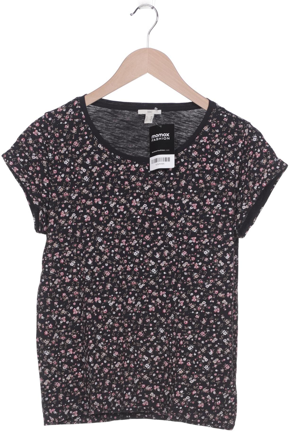 

edc by Esprit Damen T-Shirt, schwarz, Gr. 34