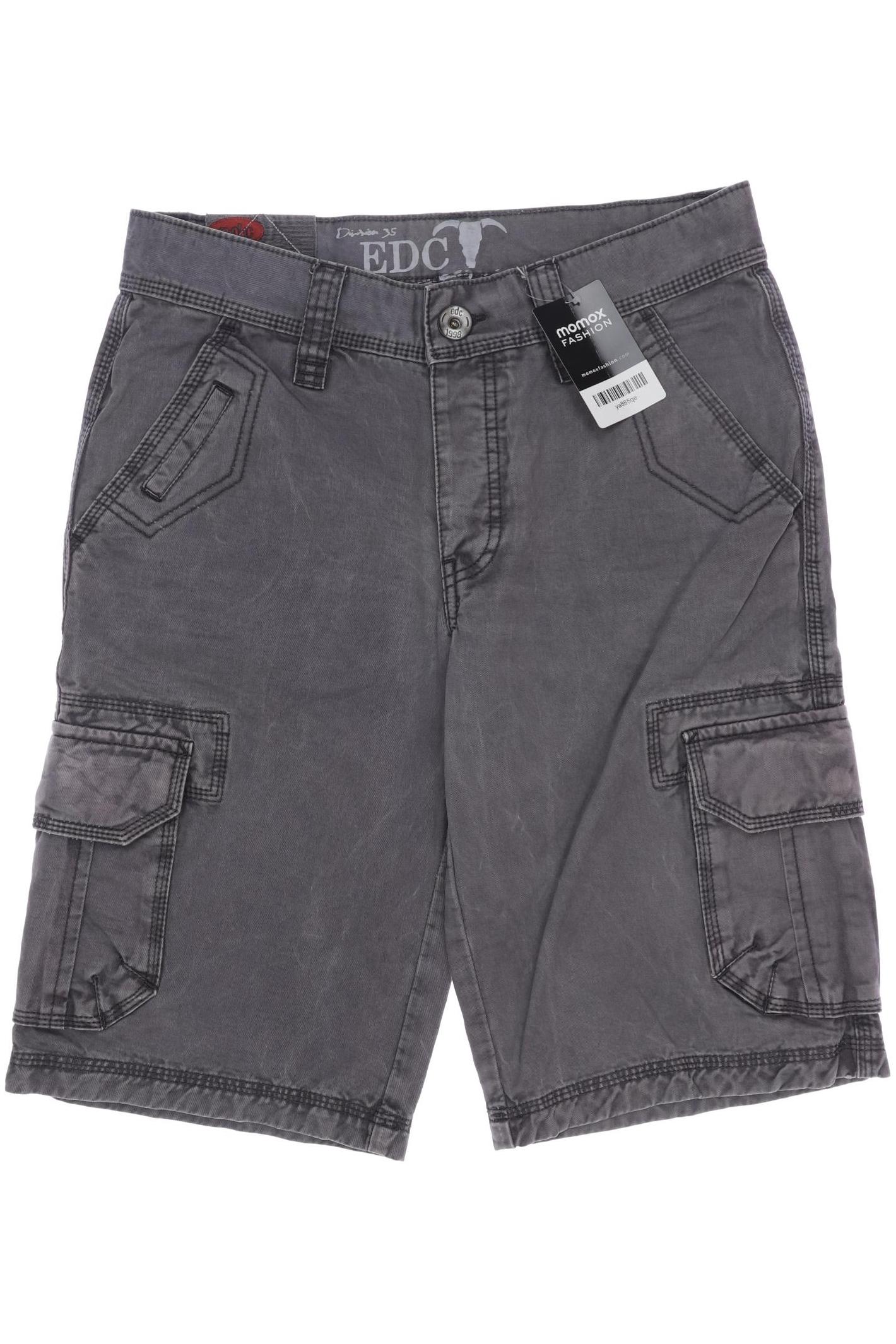 

edc by Esprit Herren Shorts, grau, Gr. 29