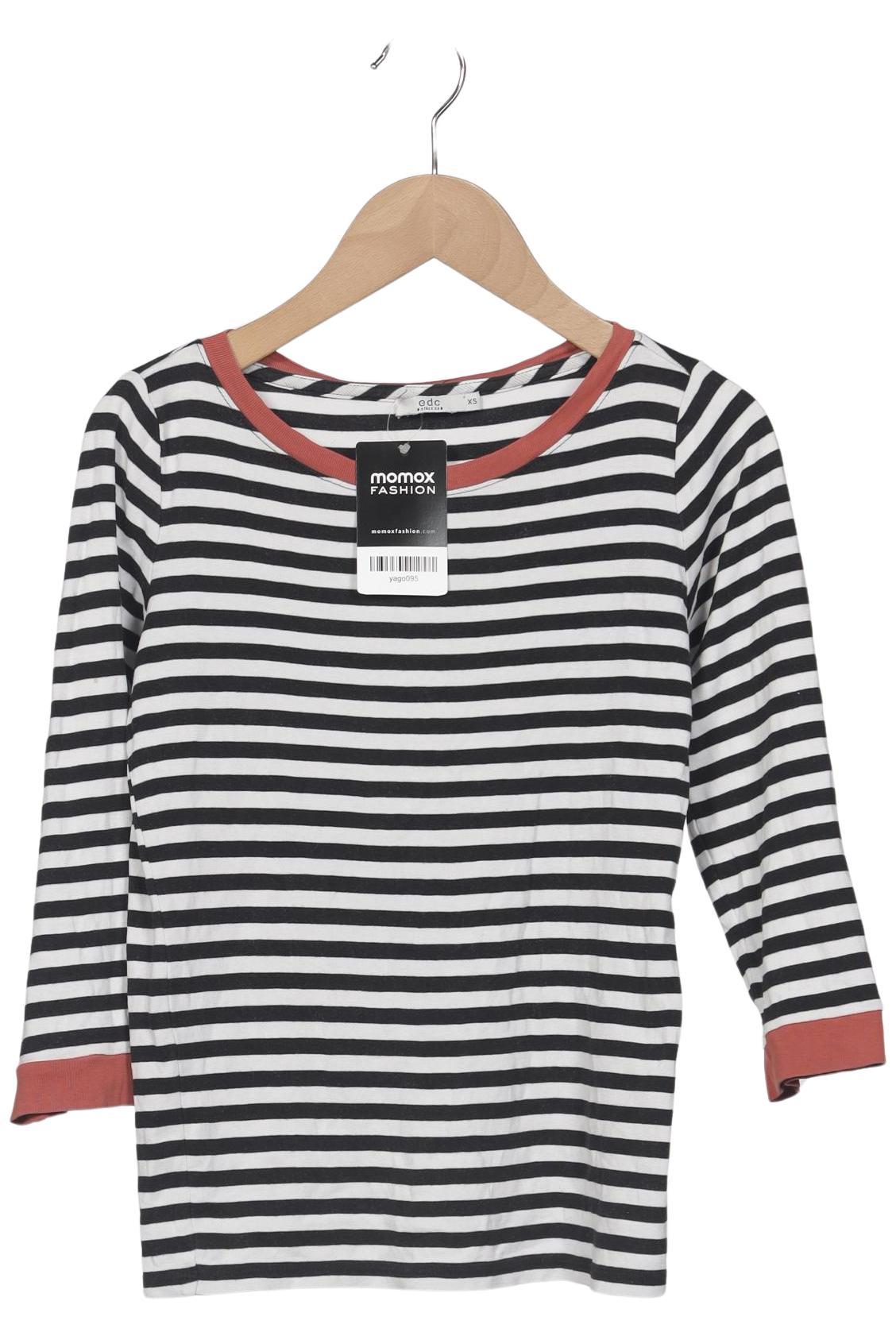 

edc by Esprit Damen Langarmshirt, mehrfarbig, Gr. 34