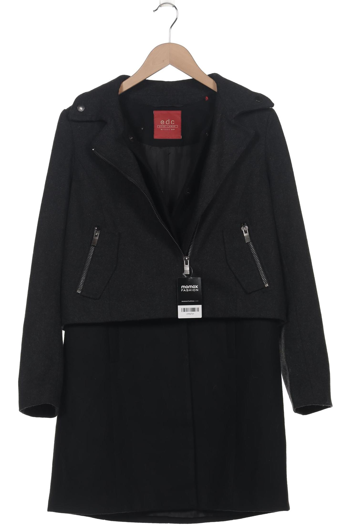 

edc by Esprit Damen Mantel, grau, Gr. 42