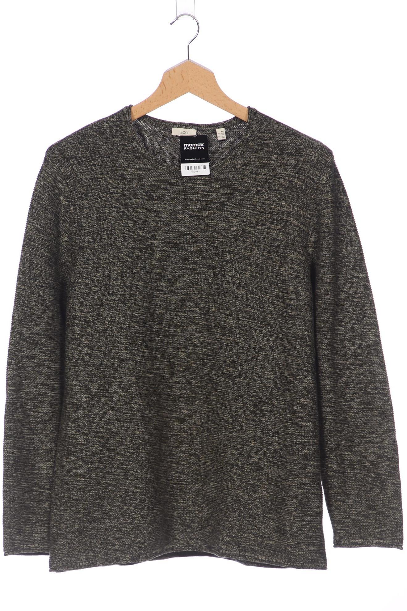 

edc by Esprit Herren Pullover, grün, Gr. 56
