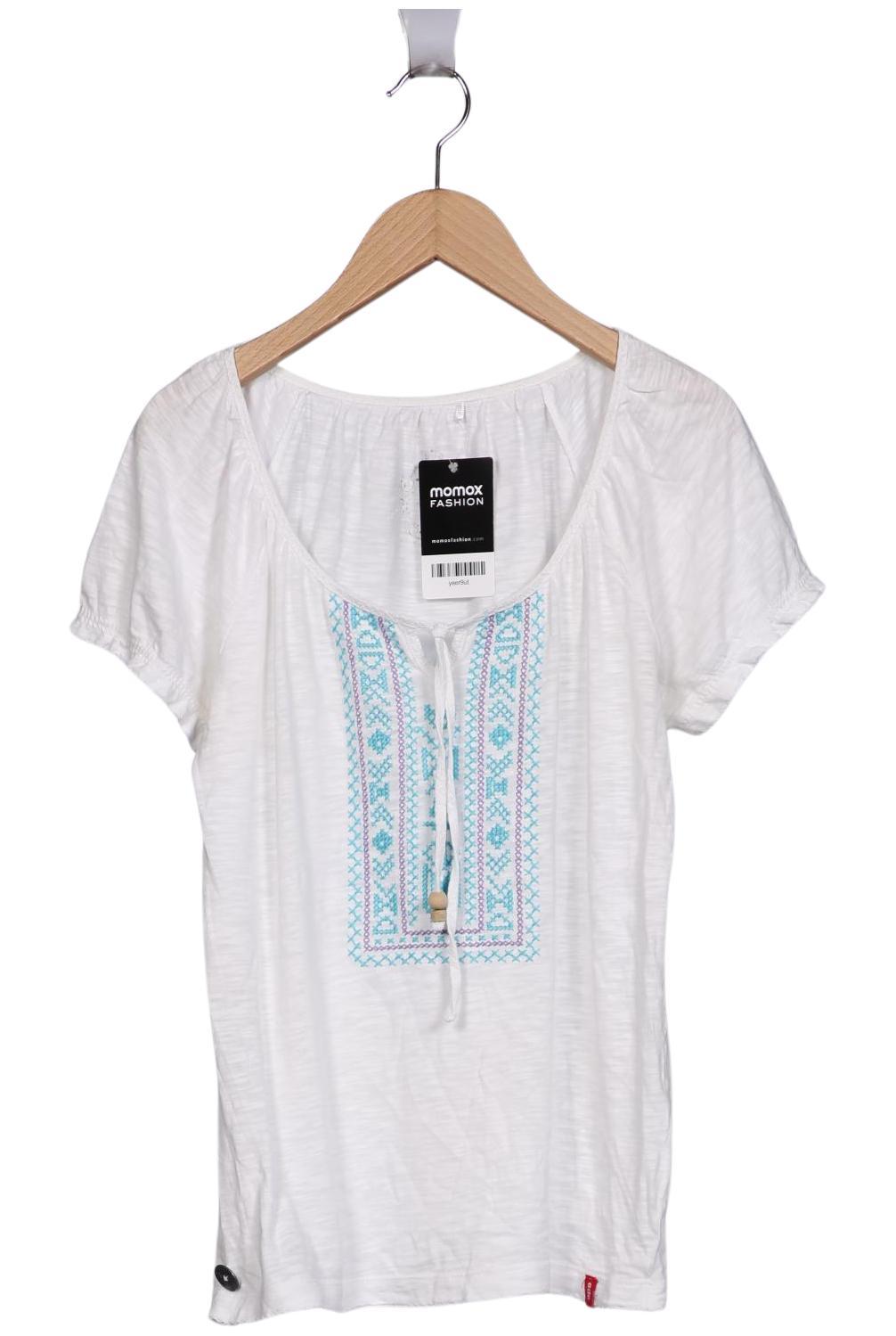 

edc by Esprit Damen T-Shirt, weiß, Gr. 36