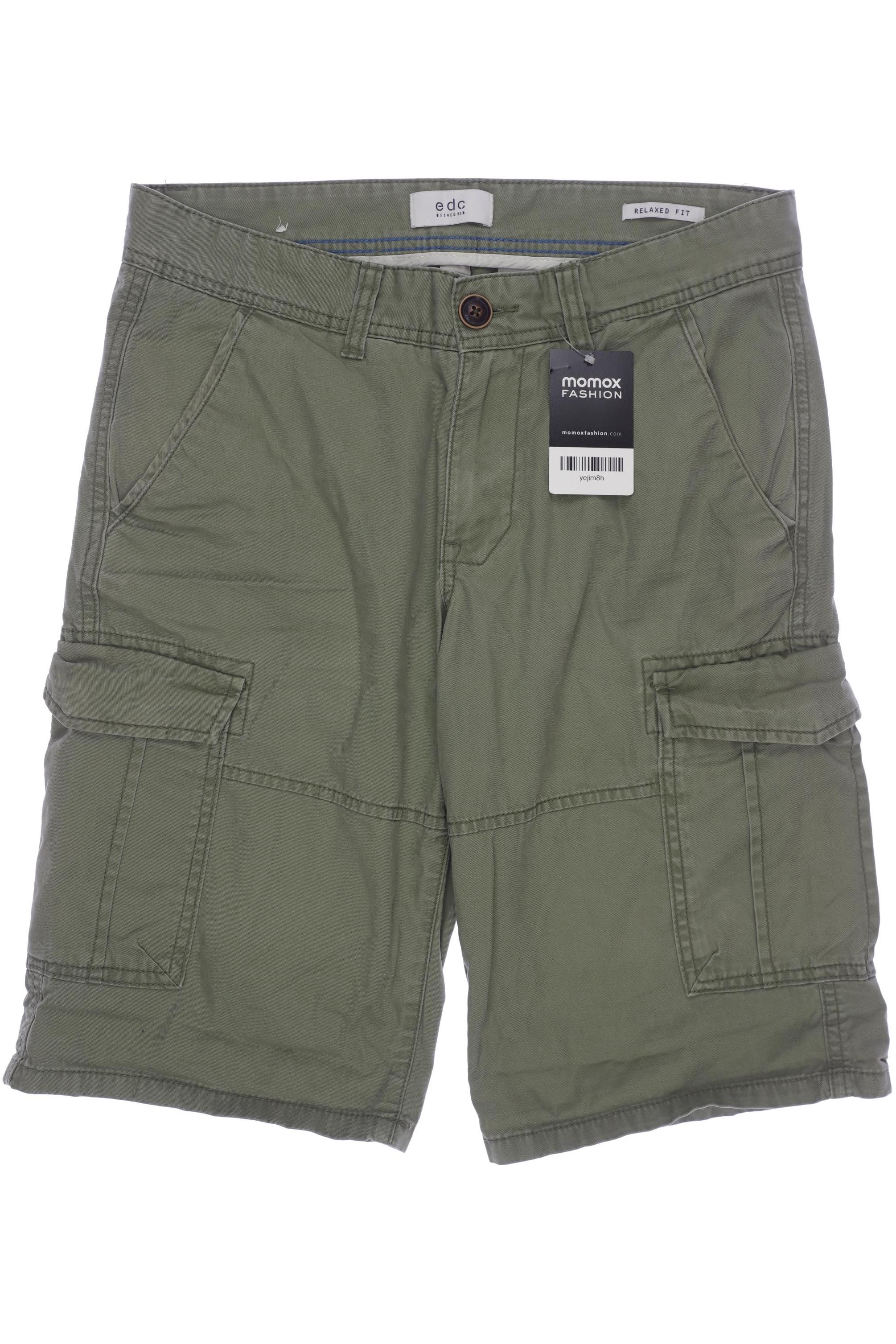 

edc by Esprit Herren Shorts, grün, Gr. 29