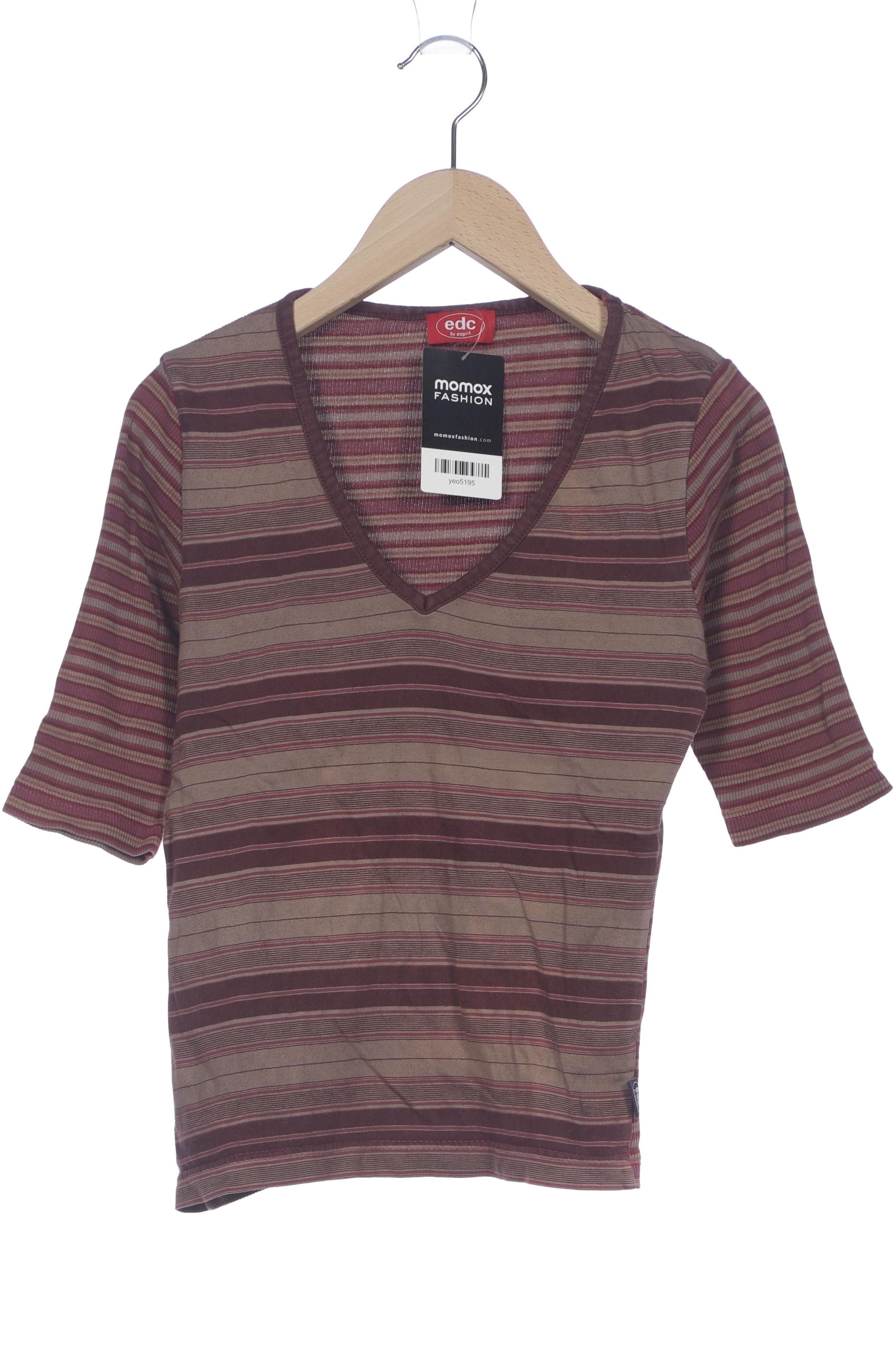 

edc by Esprit Damen Langarmshirt, bordeaux, Gr. 34