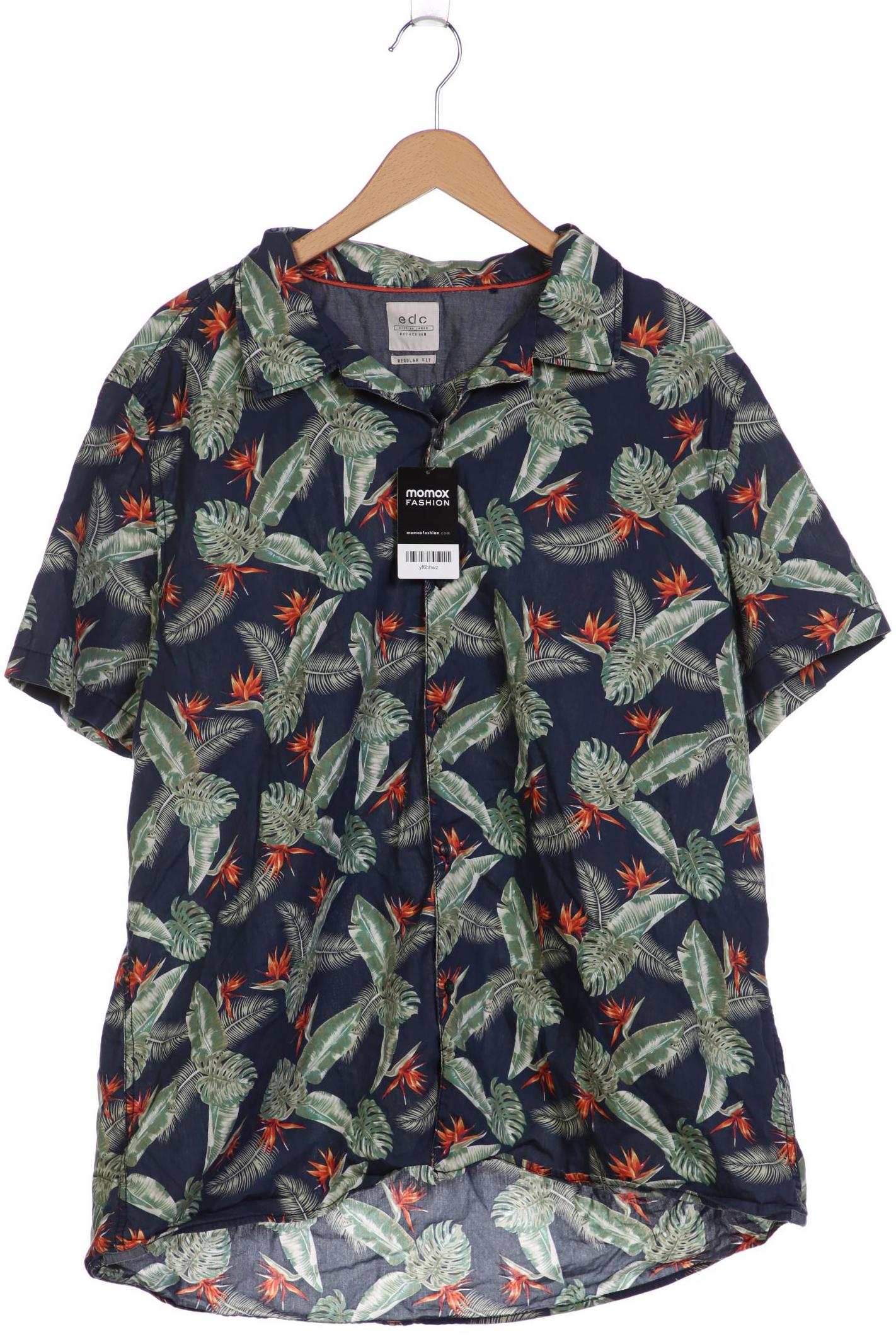 

edc by Esprit Herren Hemd, marineblau, Gr. 56