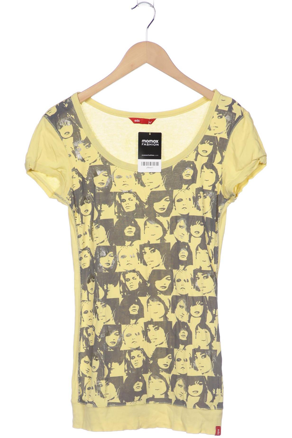 

edc by Esprit Damen T-Shirt, gelb, Gr. 38