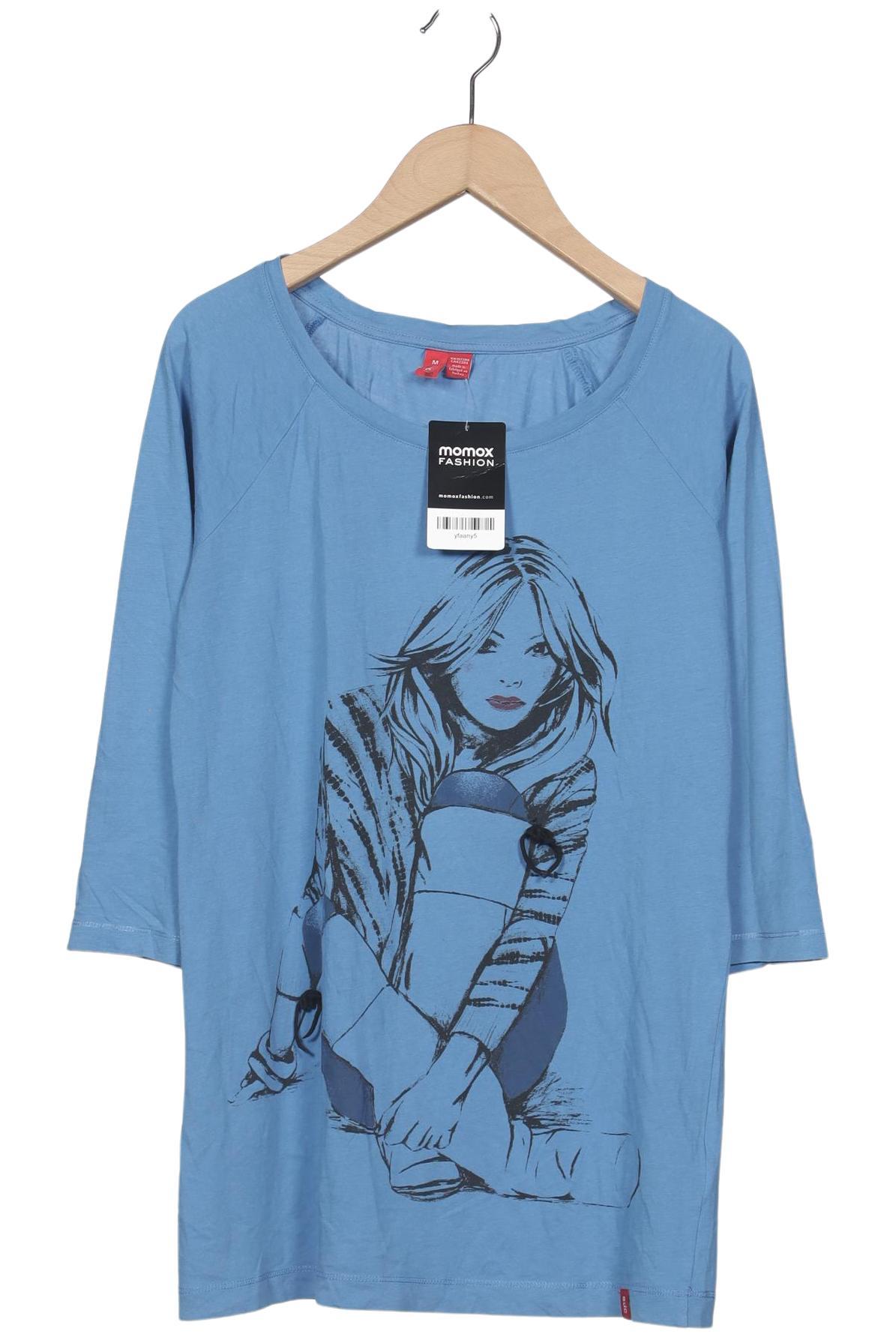 

edc by Esprit Damen Langarmshirt, hellblau, Gr. 38