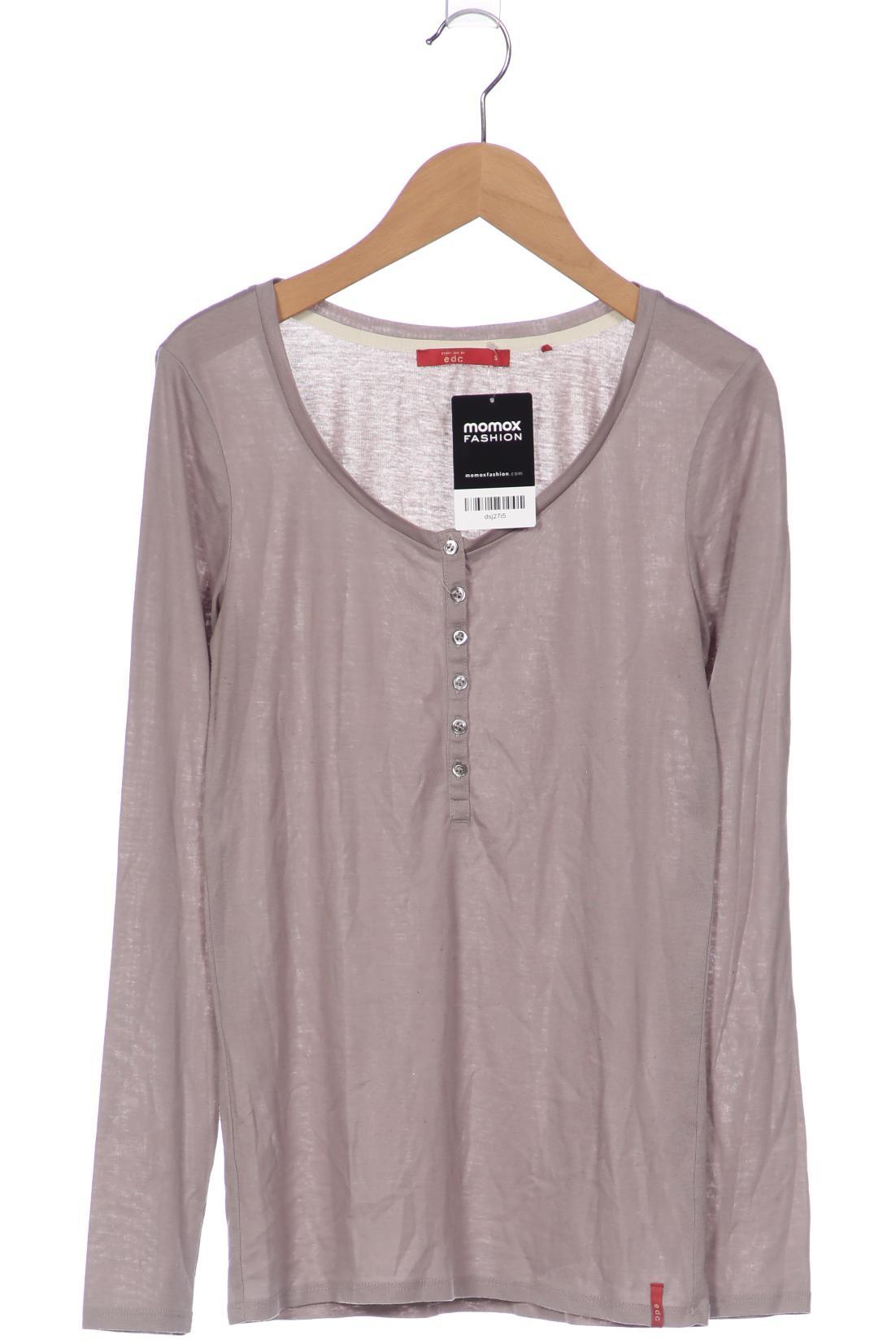 

edc by Esprit Damen Langarmshirt, grau, Gr. 36