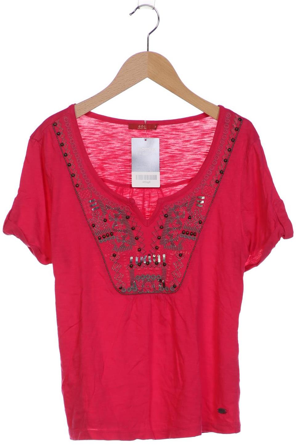

edc by Esprit Damen T-Shirt, pink, Gr. 34